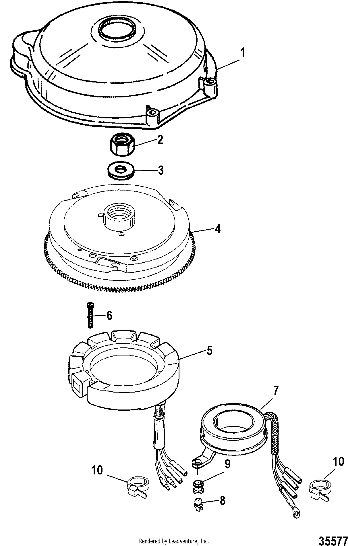 Flywheel and Stator, Electric