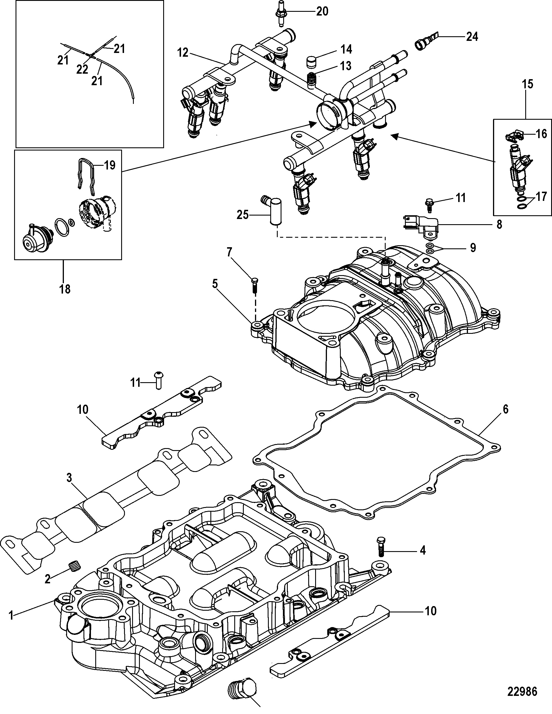 Intake Manifold and Fuel Rail
