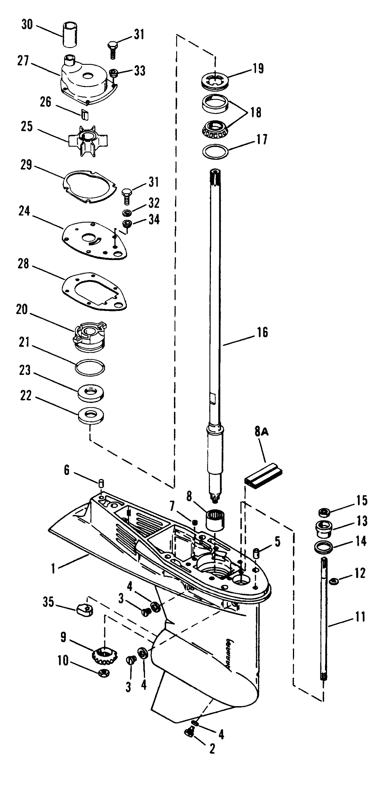 GEAR HOUSING (DRIVE SHAFT)