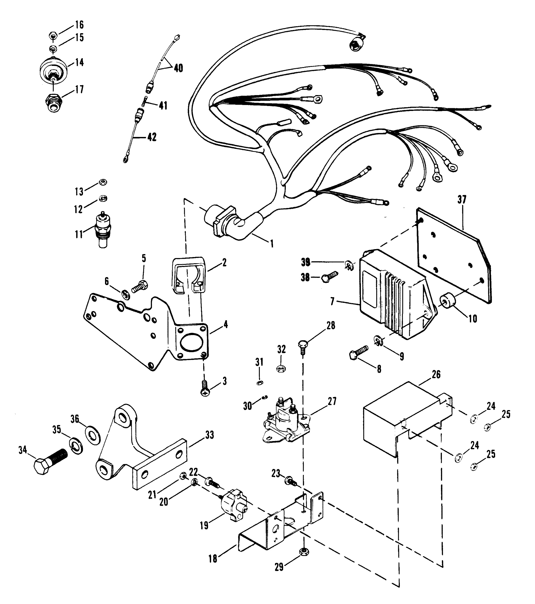 WIRING HARNESS, ELECTRICAL AND IGNITION
