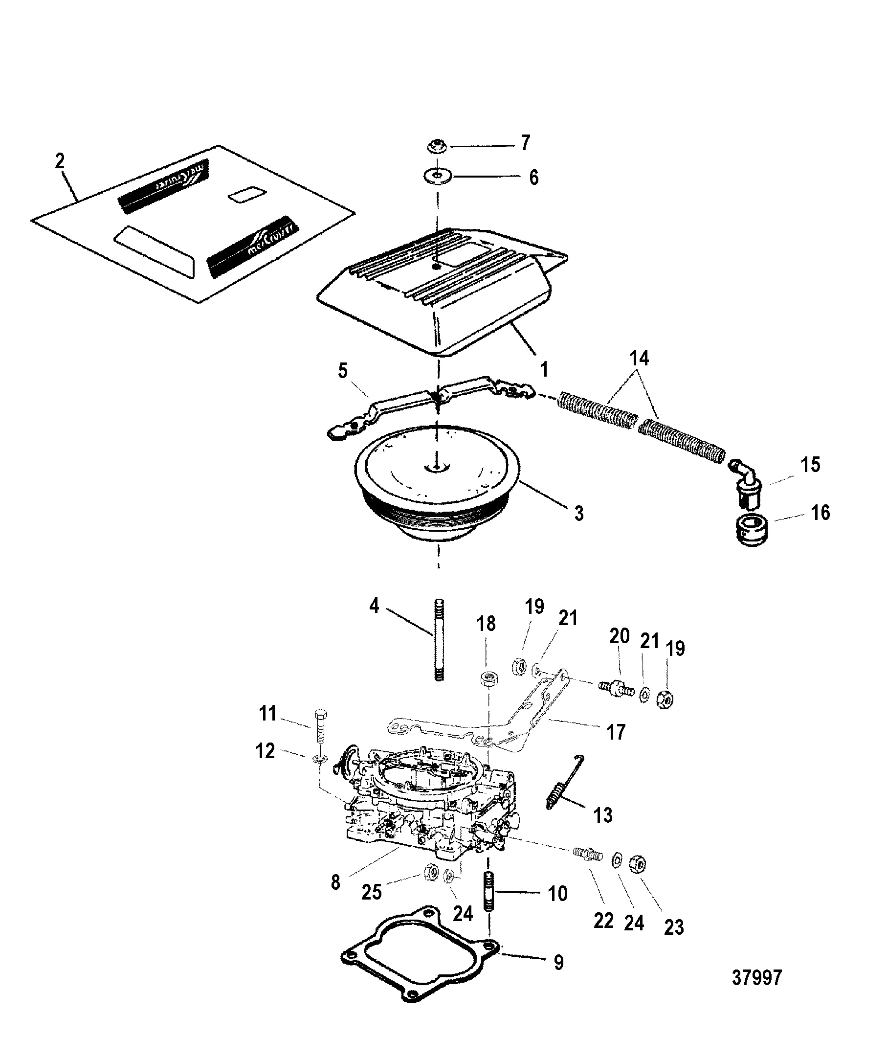 CARBURETOR AND THROTTLE LINKAGE(4 BARREL)