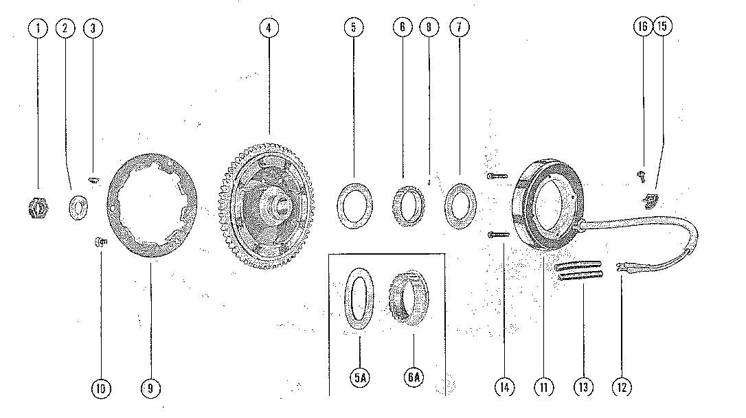 FLYWHEEL ASSEMBLY AND STATOR