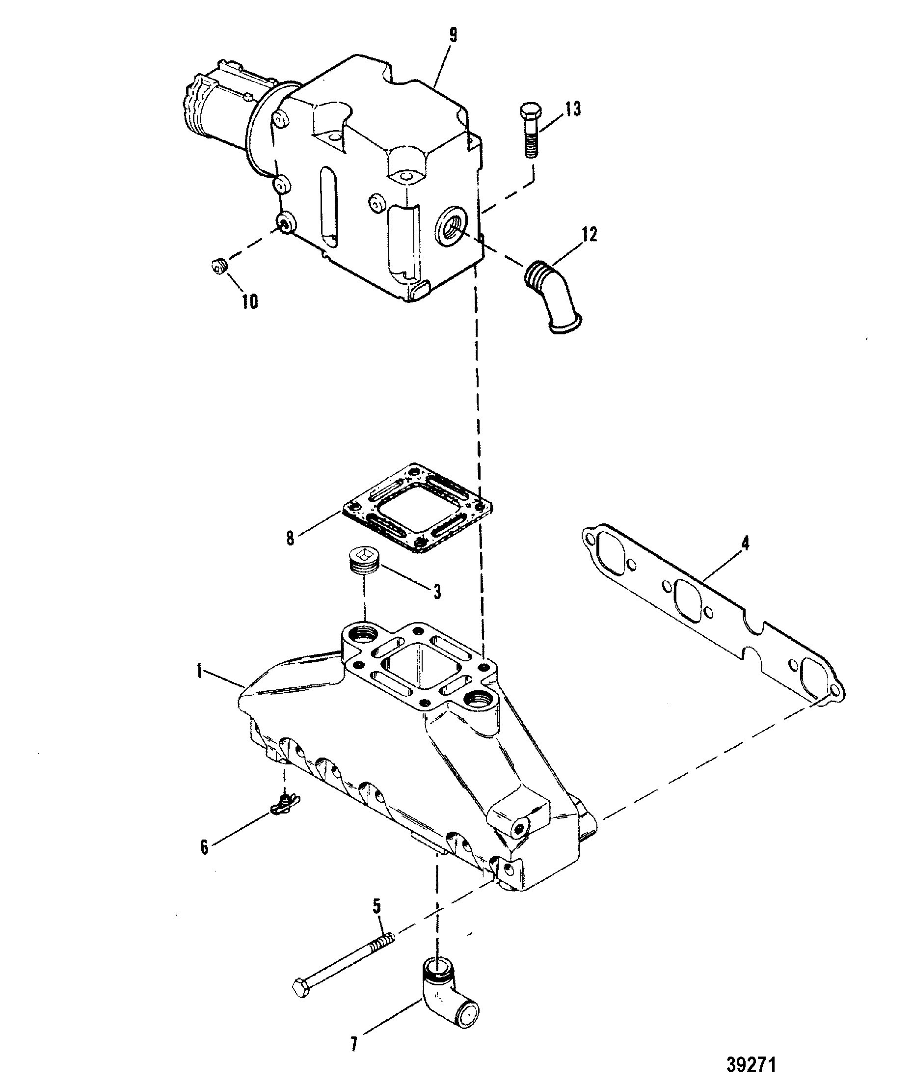 EXHAUST MANIFOLD AND EXHAUST ELBOW
