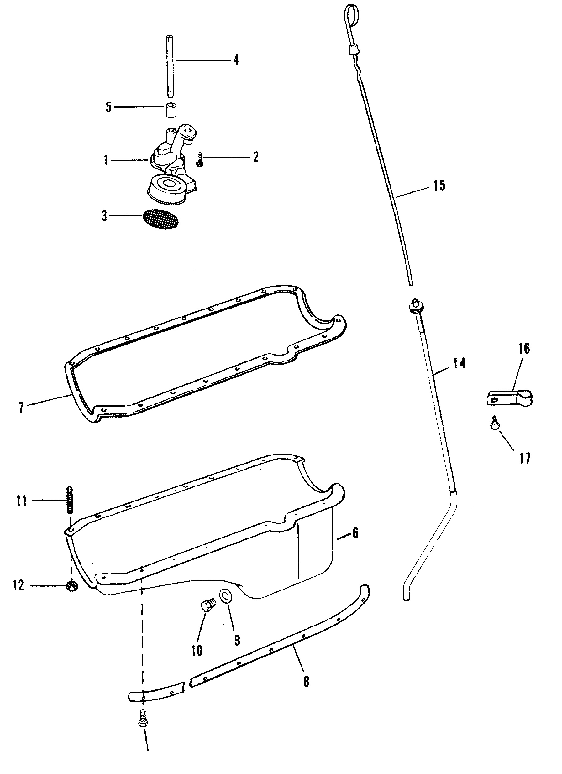 OIL PAN AND OIL PUMP