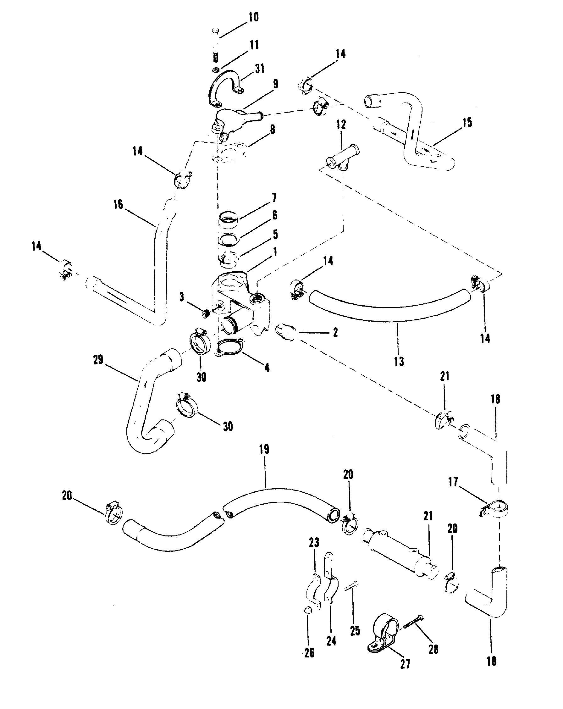 STANDARD COOLING SYSTEM , OLD DESIGN