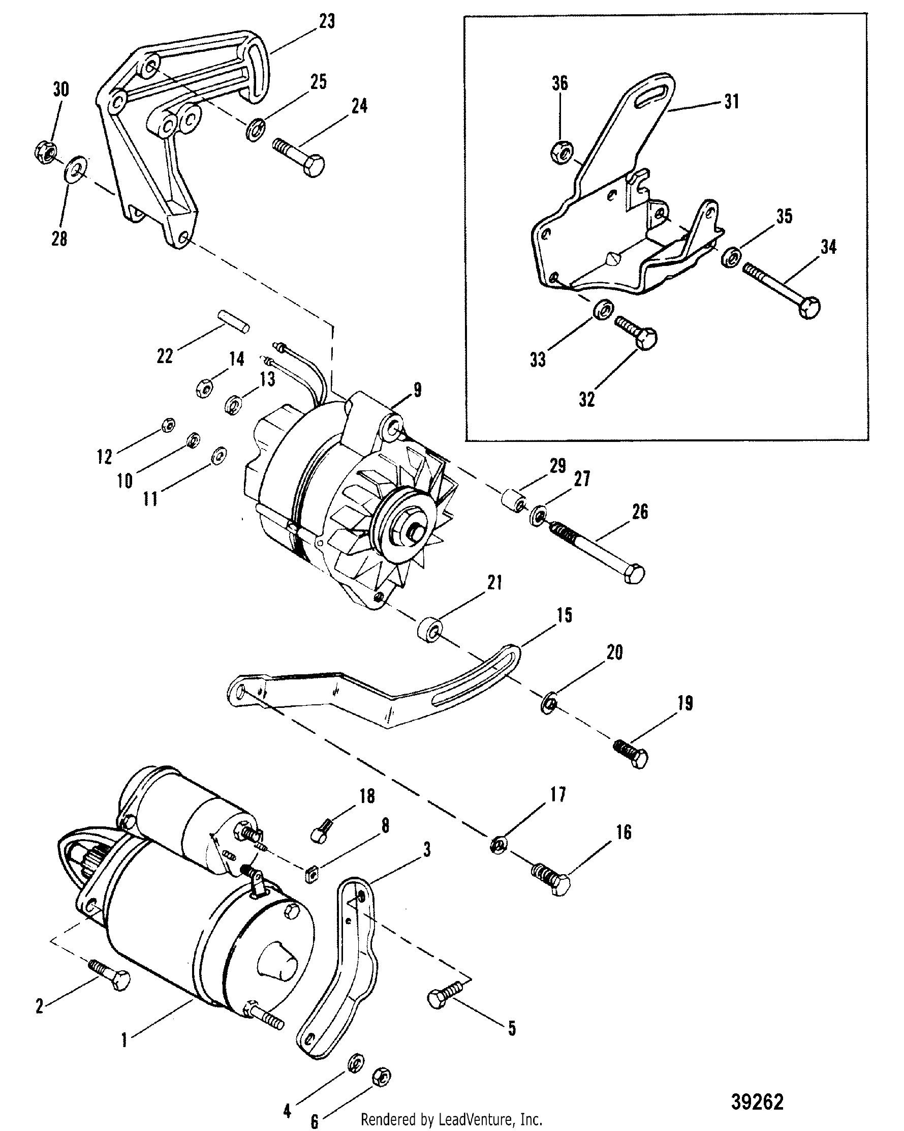 STARTER MOTOR AND ALTERNATOR