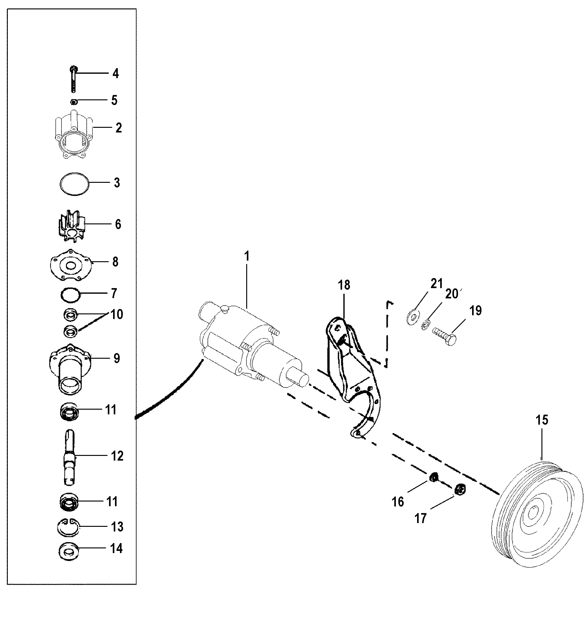 Sea Water Pump(Use With Bravo Engines)