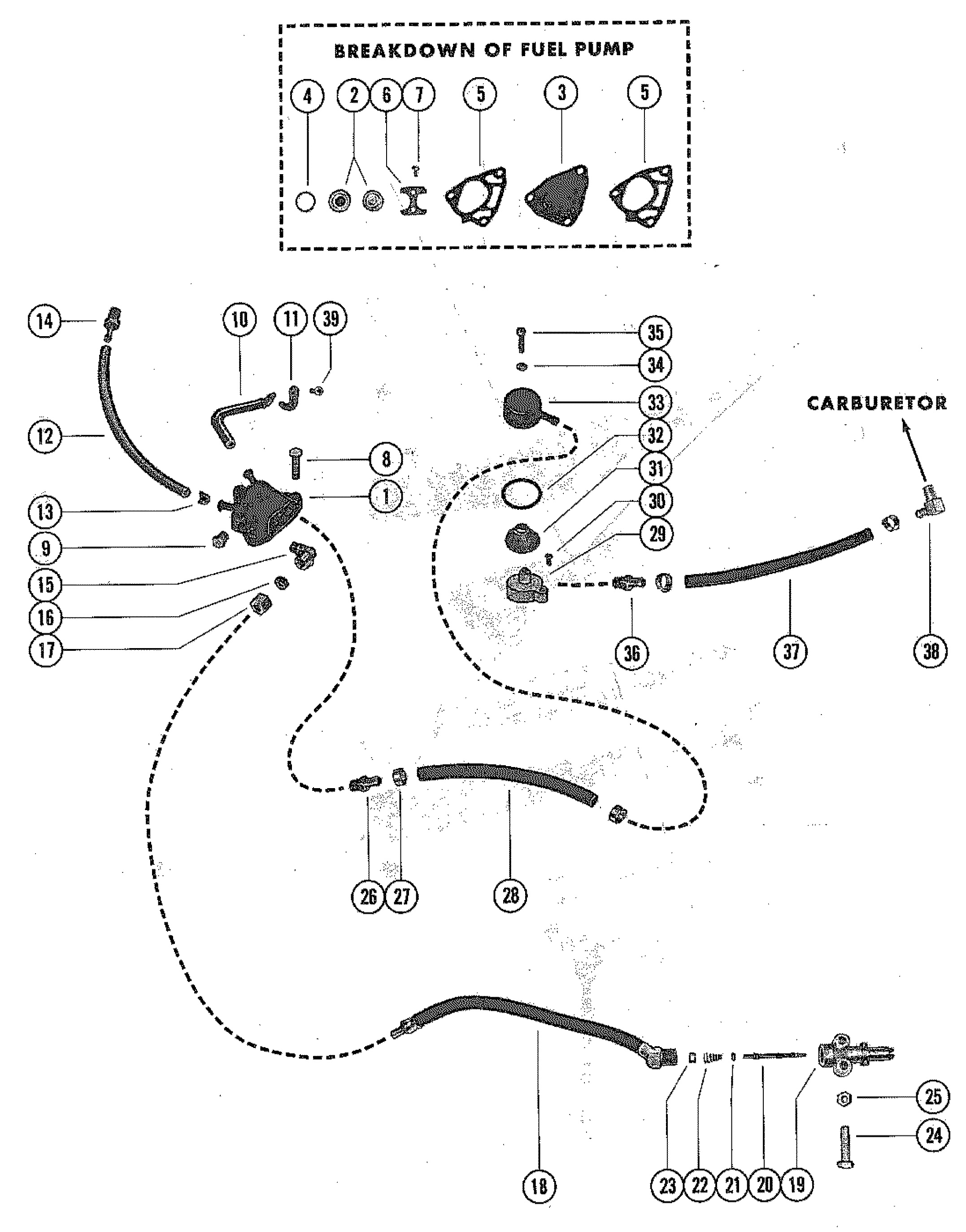 FUEL PUMP ASSEMBLY AND FUEL LINES