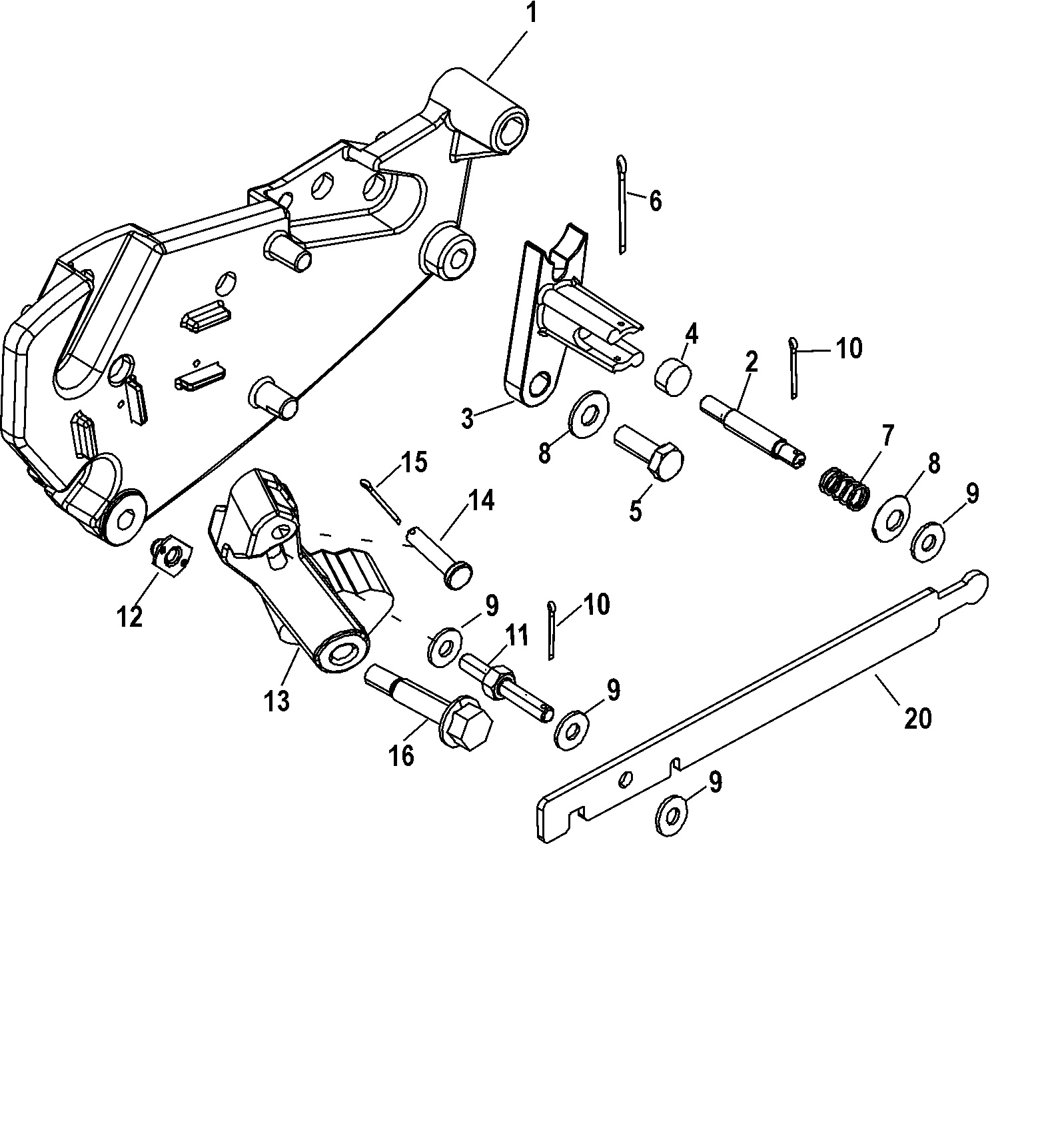 SHIFT BRACKET, Mechanical