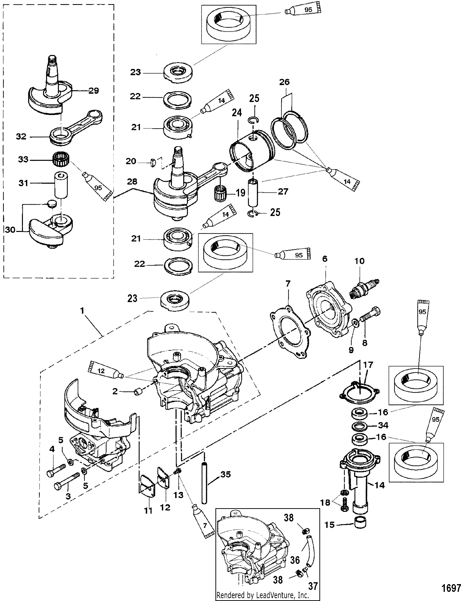 Cylinder Block Crankshaft Piston