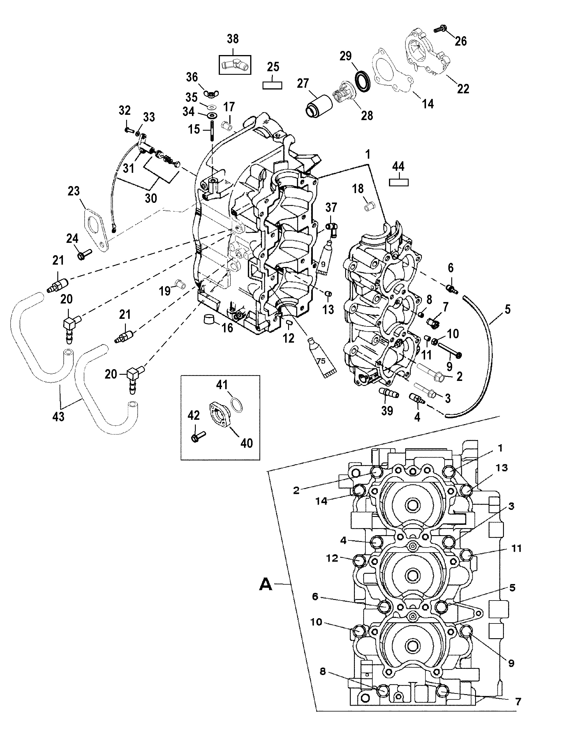 Cylinder Block and Crankcase