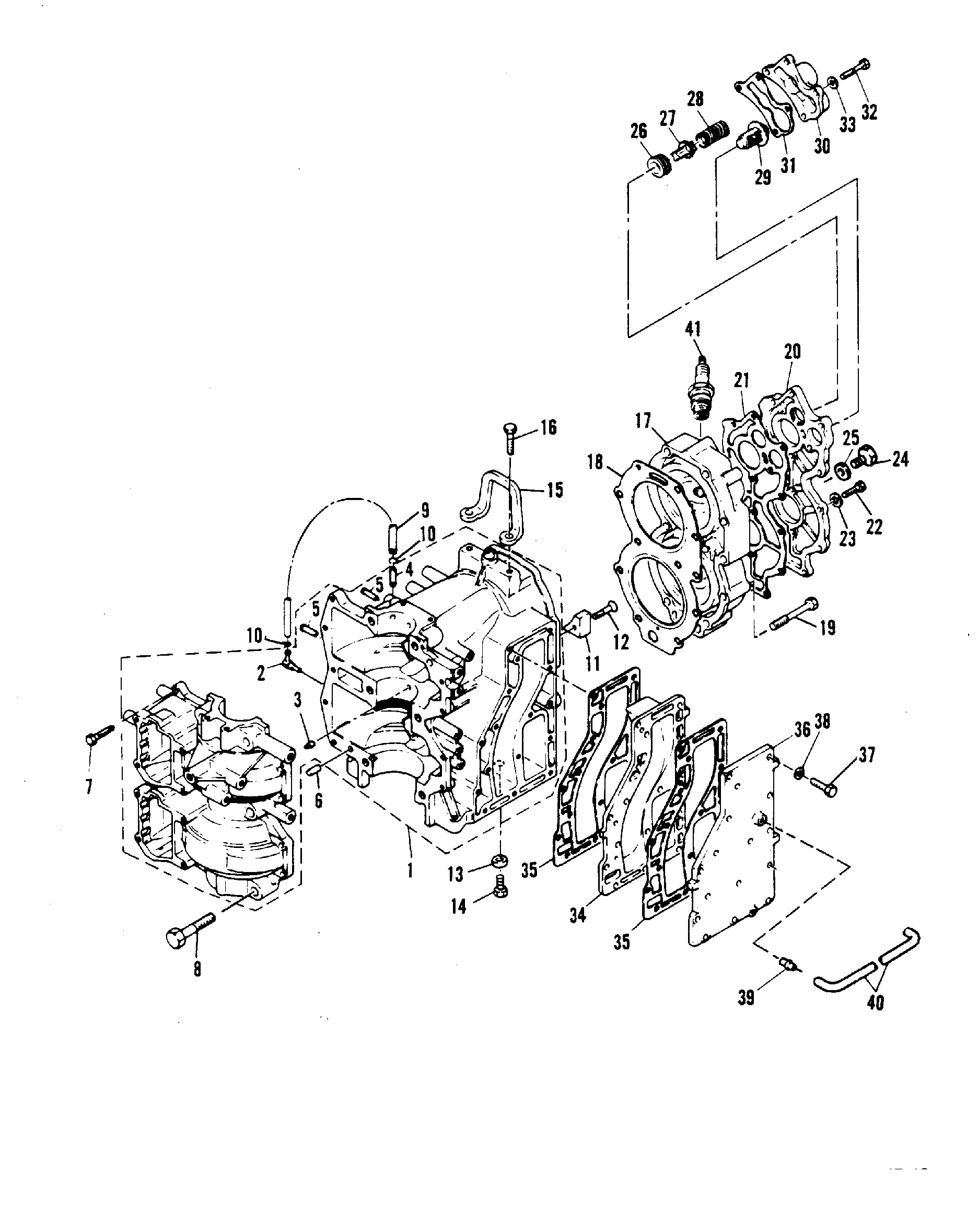 CARTER MOTEUR ET CULASSE