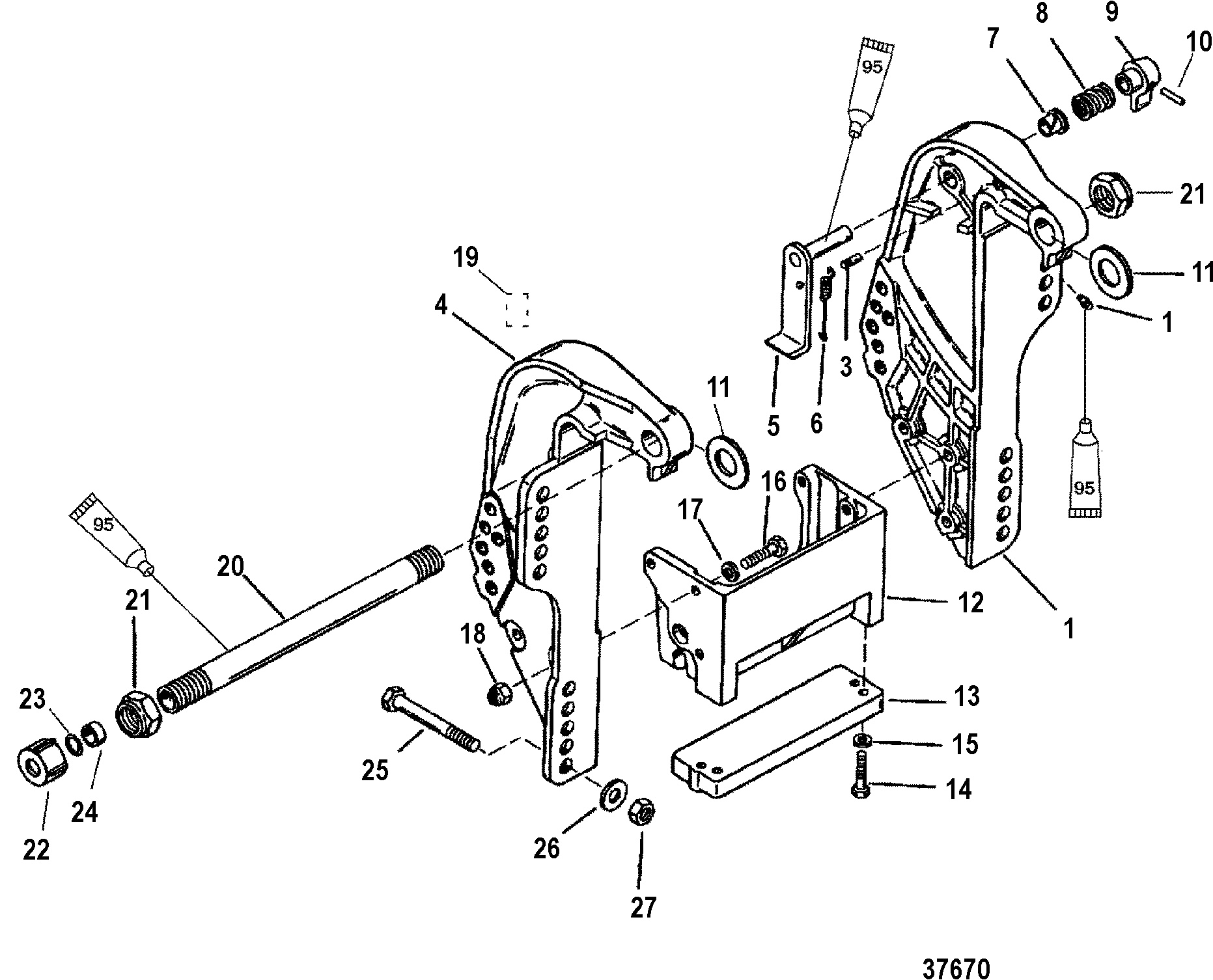 TRANSOM BRACKET(BIGFOOT)