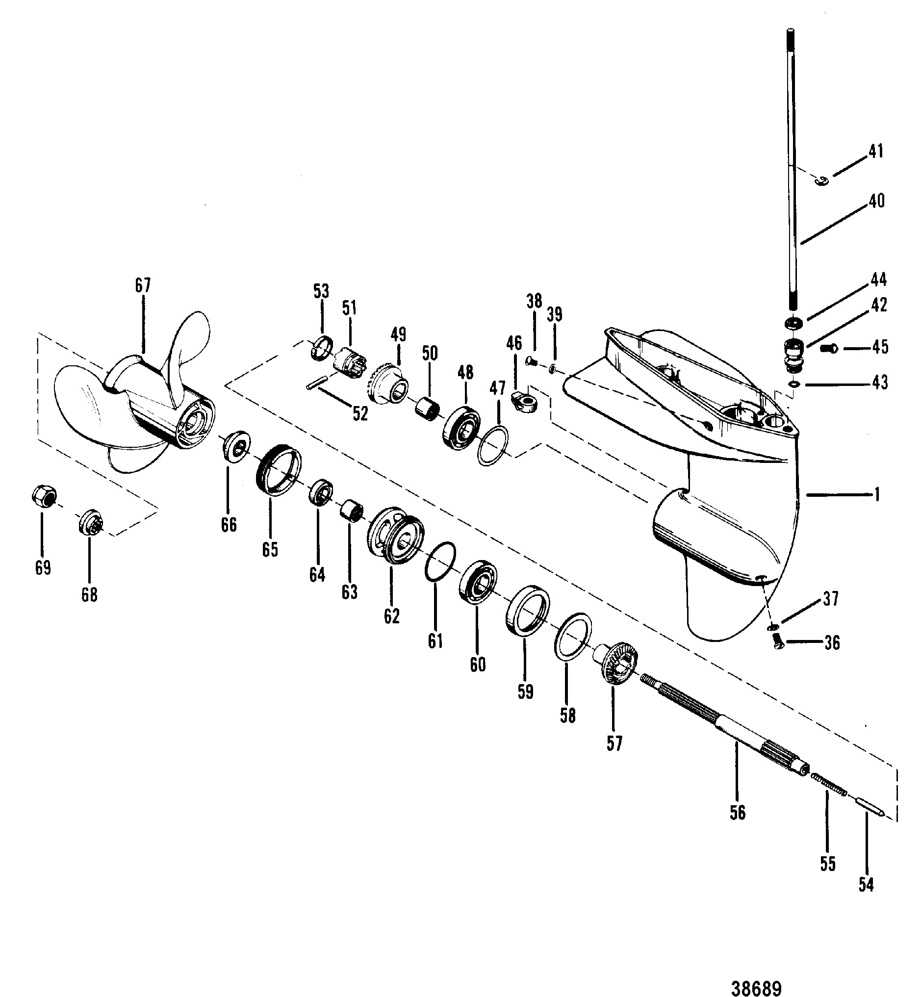 GEAR HOUSING(PROPELLER SHAFT)