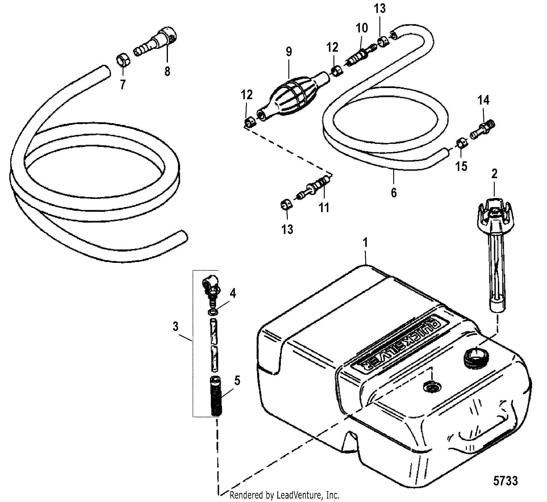 Fuel Tank(Plastic- 6.6 Gallon)