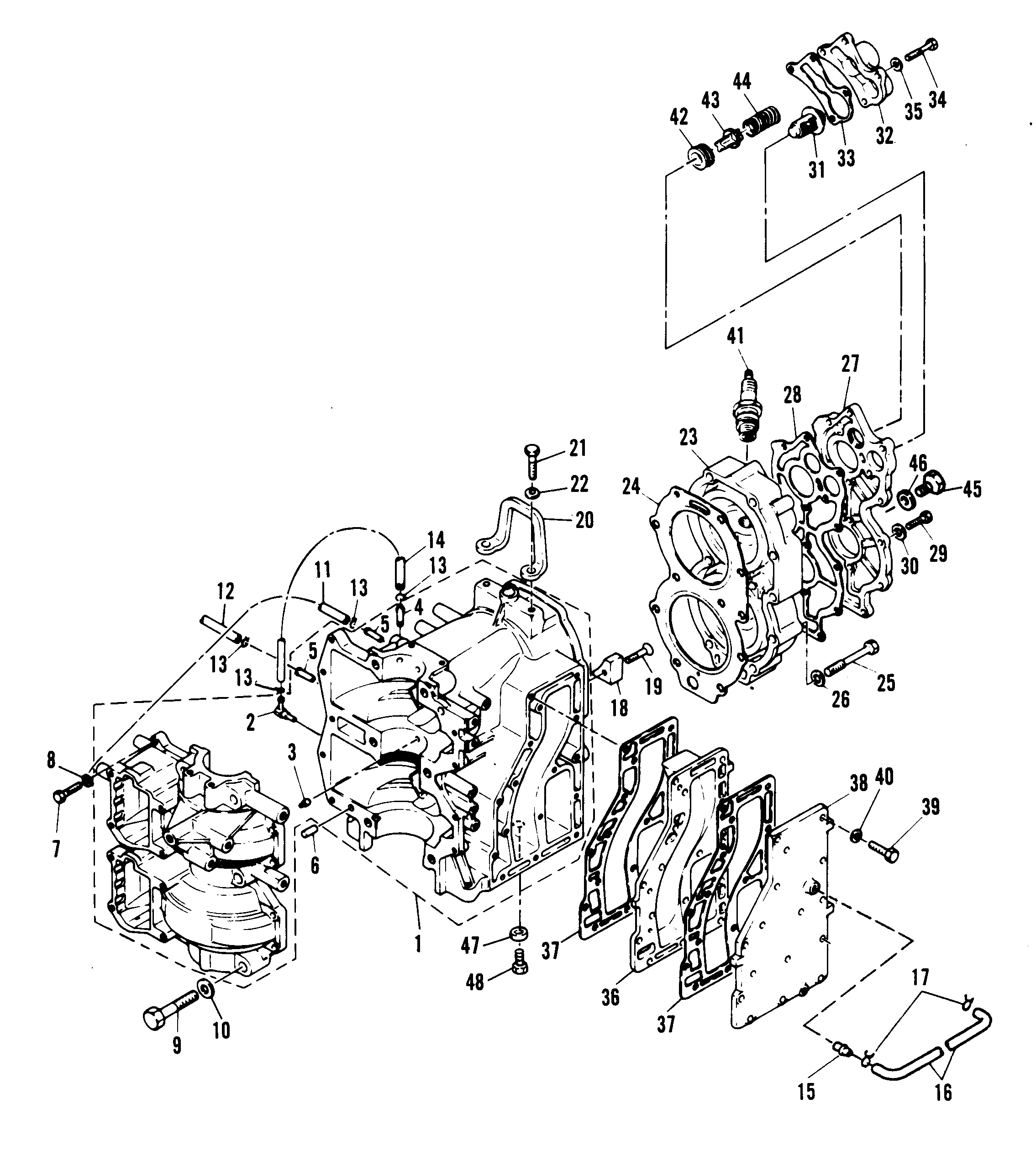 CARTER MOTEUR ET CULASSE