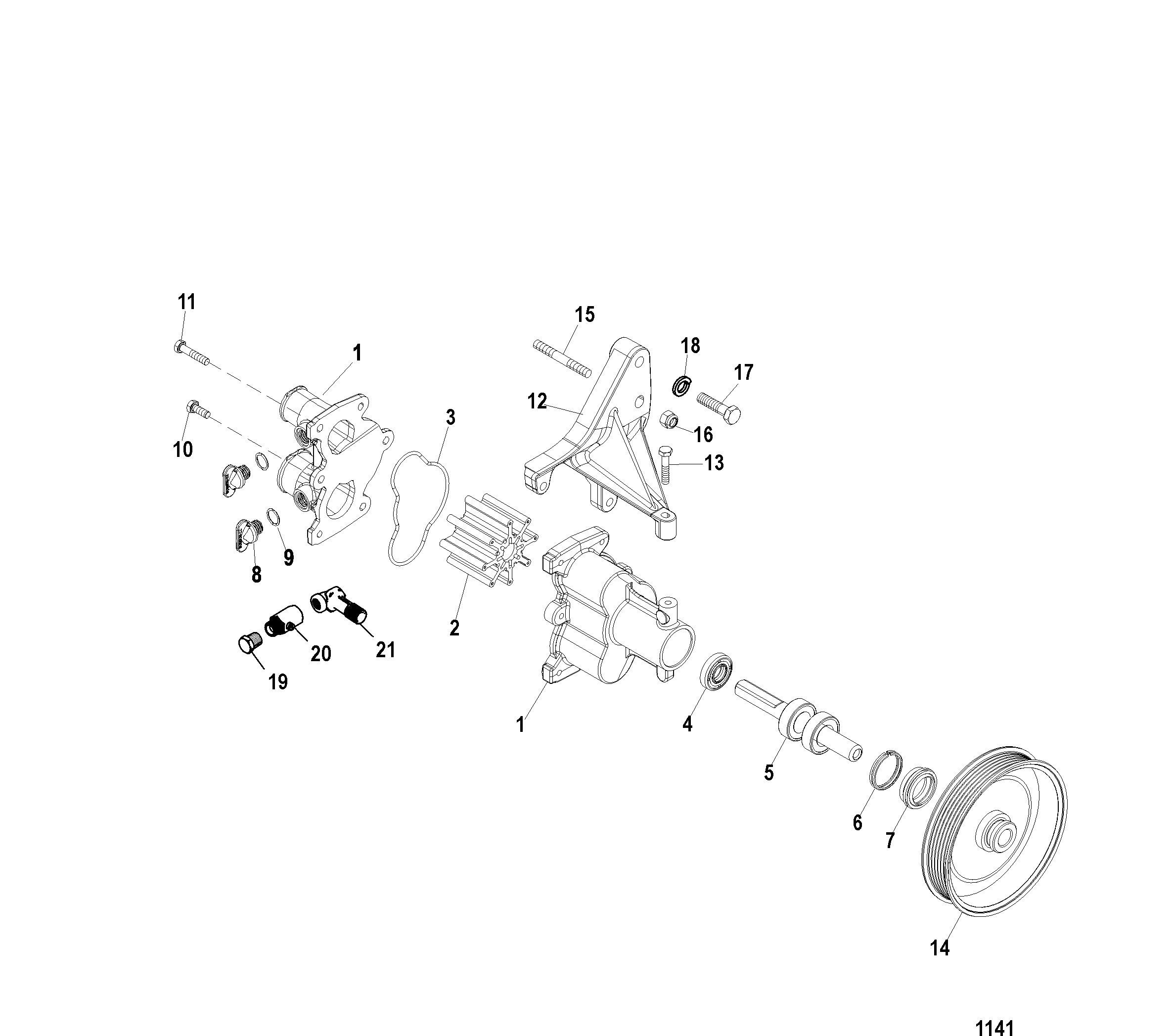 Sea Water Pump Assembly(Closed Cooling)