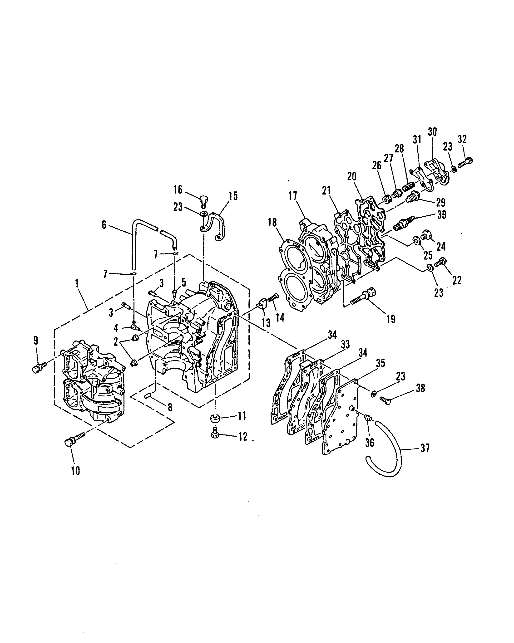CARTER MOTEUR ET CULASSE