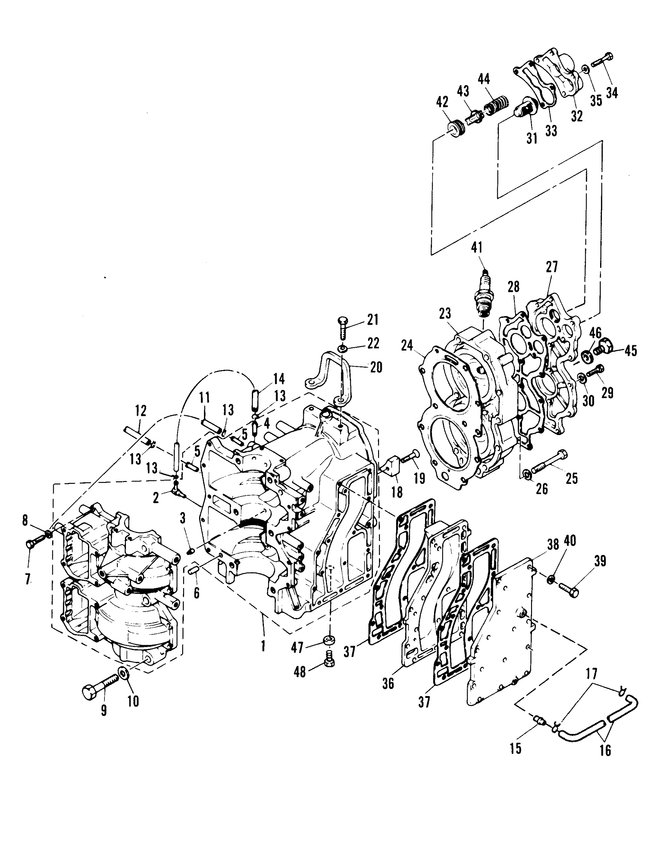 CARTER MOTEUR ET CULASSE