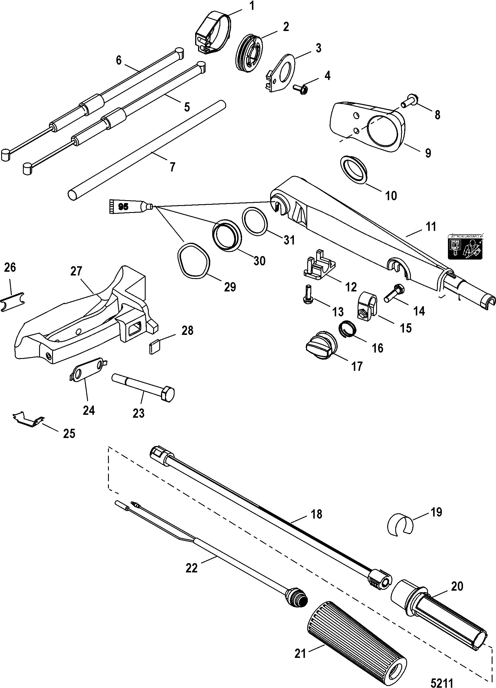 Tiller Handle