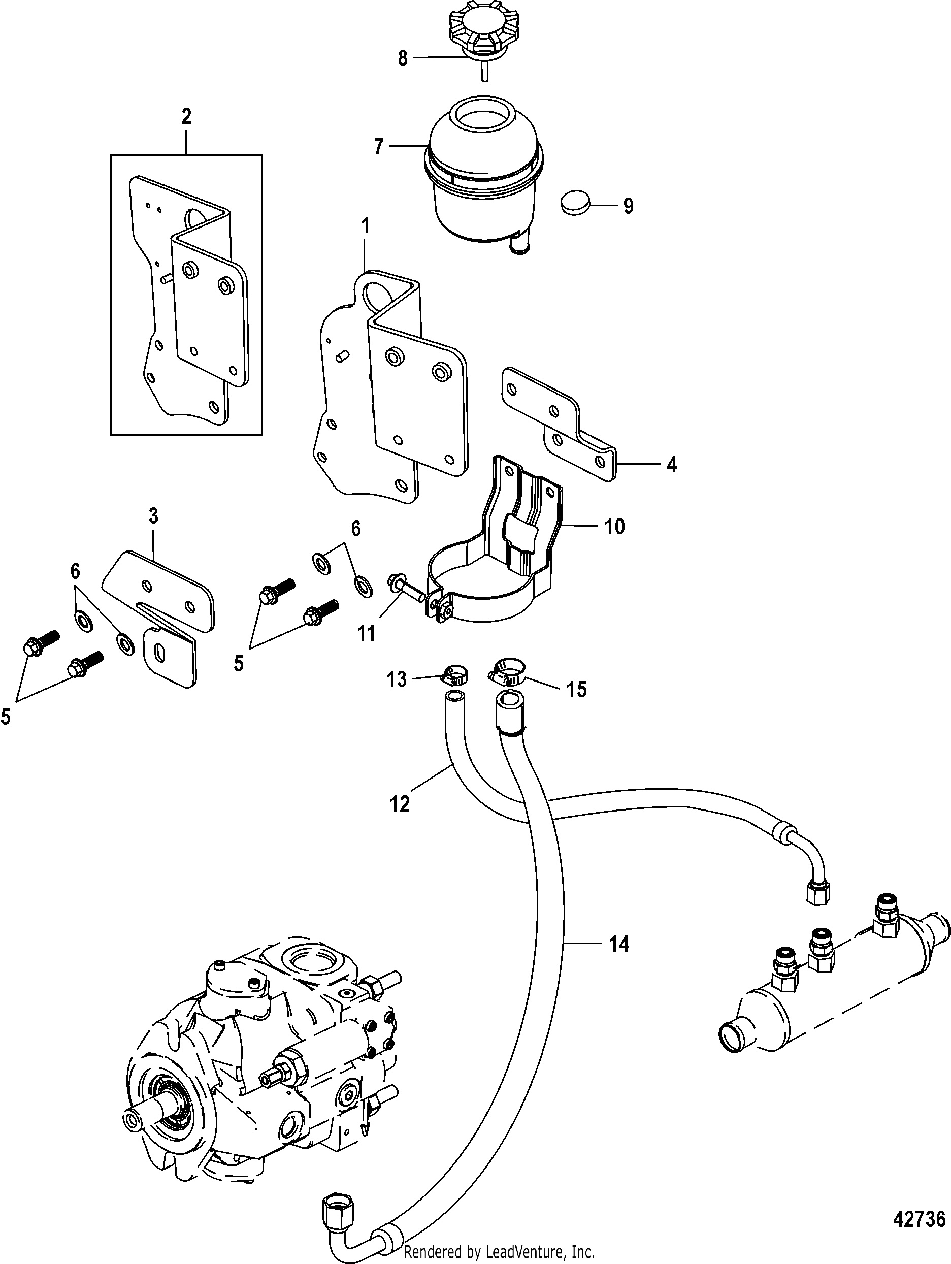 AXIUS Steering, Reservoir and Front Lifting Eye, Gen I