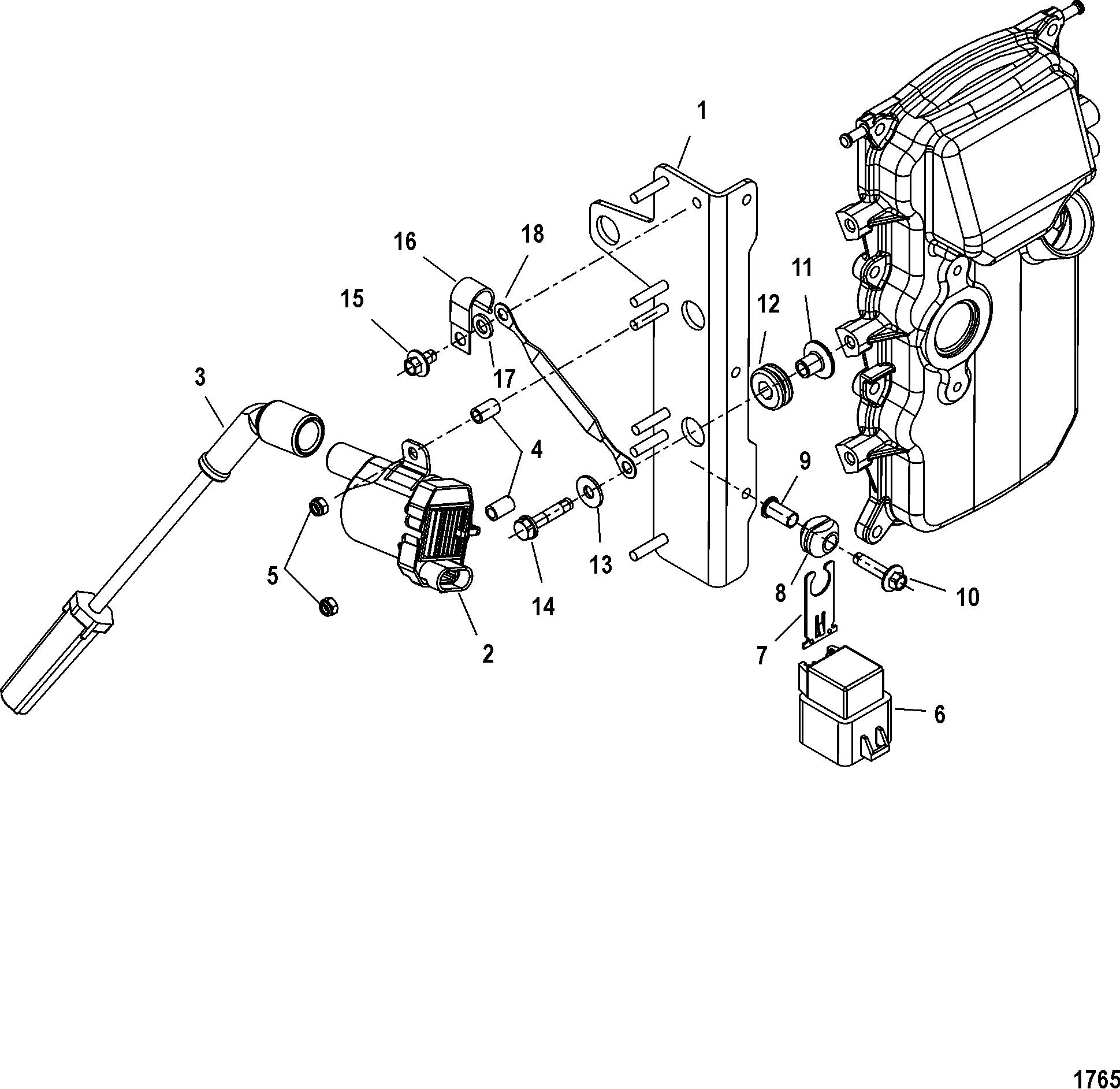 Ignition Coil, S N-USA-0T979999 BEL-0P325499 and Below