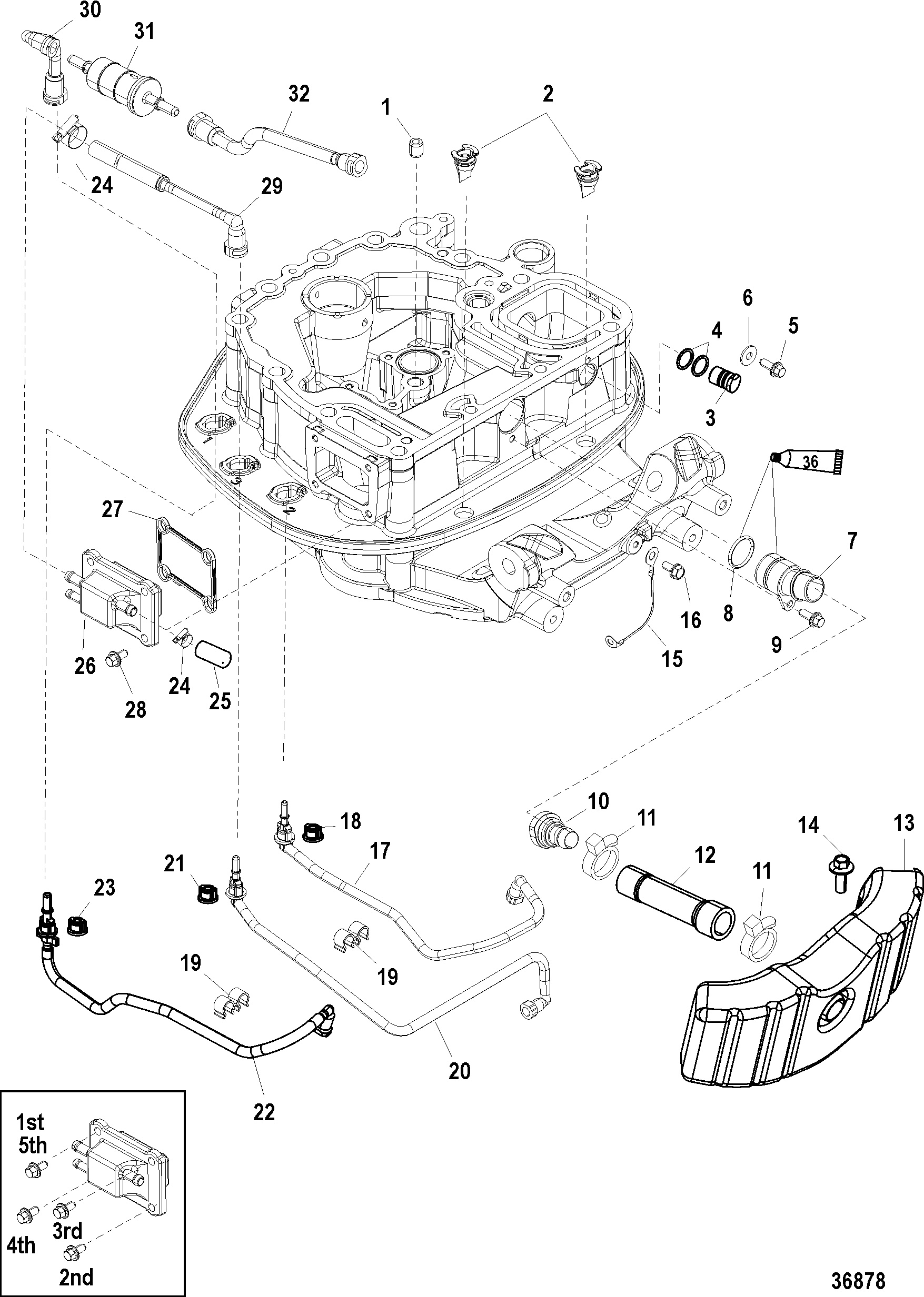 Adaptor Plate Hose Routings