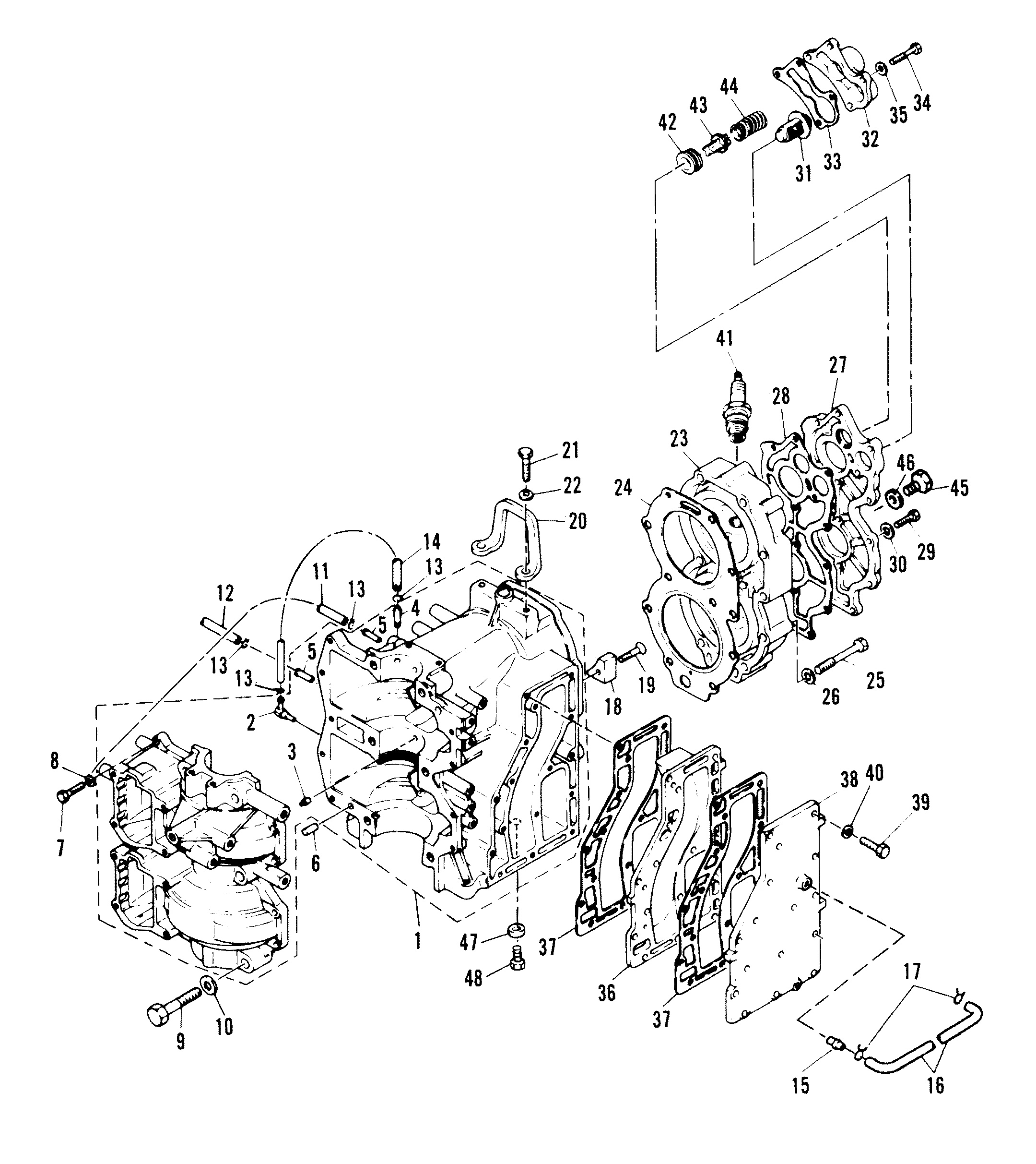 CARTER MOTEUR ET CULASSE