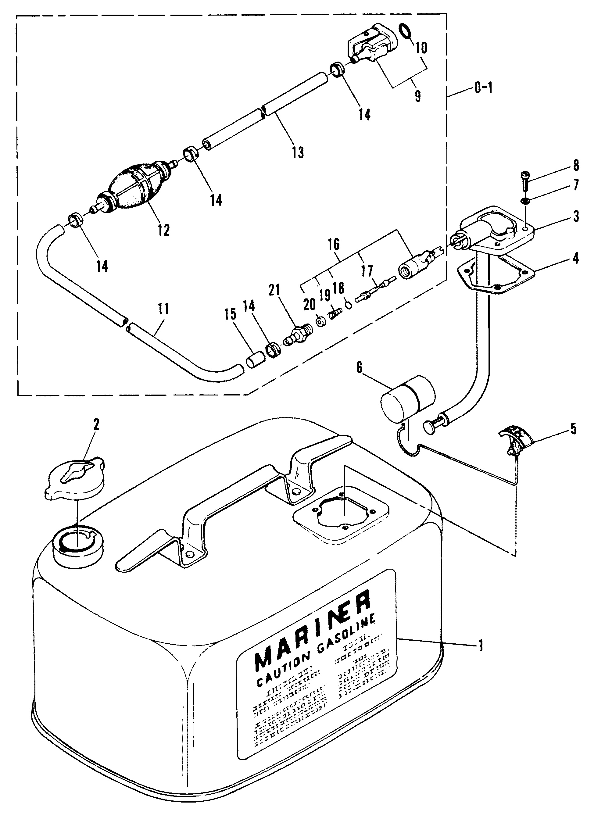 RÉSERVOIR DE CARBURANT (ÉQUIPEMENT D'ORIGINE) 24 LITRES (6,3 GALLONS)