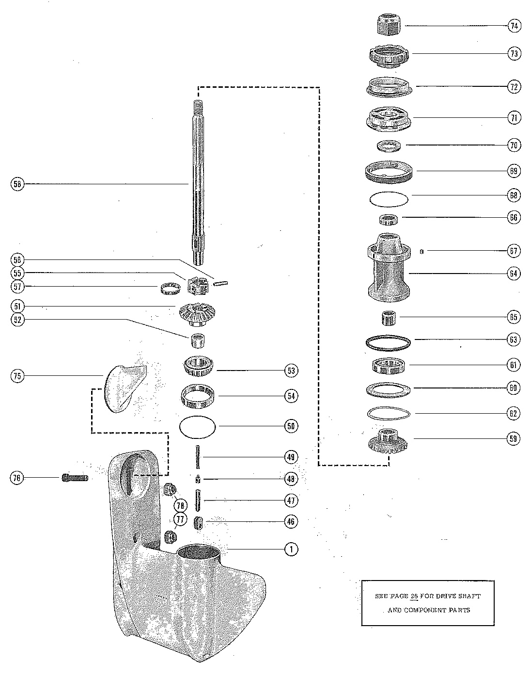 GEAR HOUSING ASSEMBLY, COMPLETE (PAGE 2)