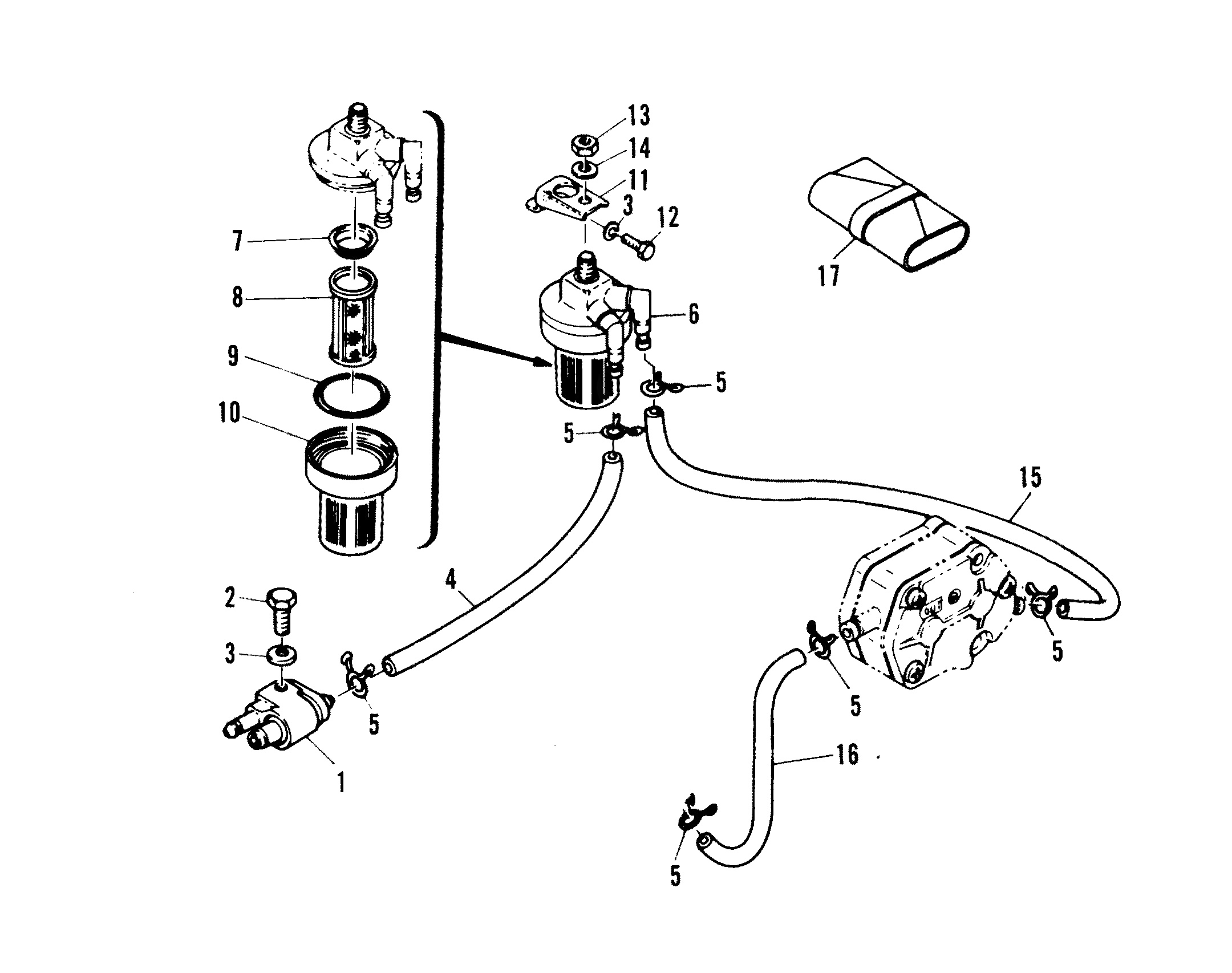 FUEL LINES AND FILTER
