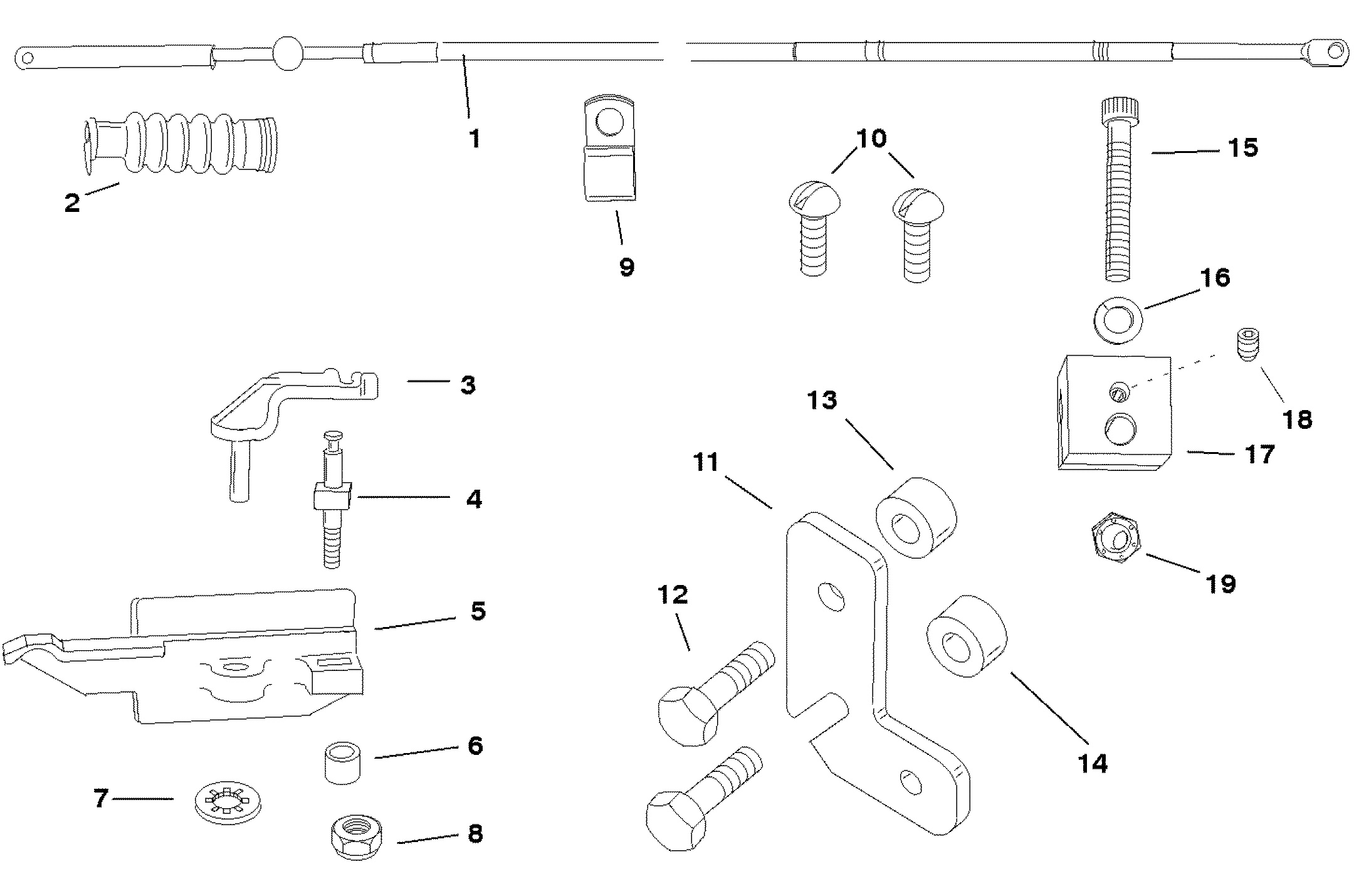 TILLER HANDLE ADAPTOR KIT (JET 30)