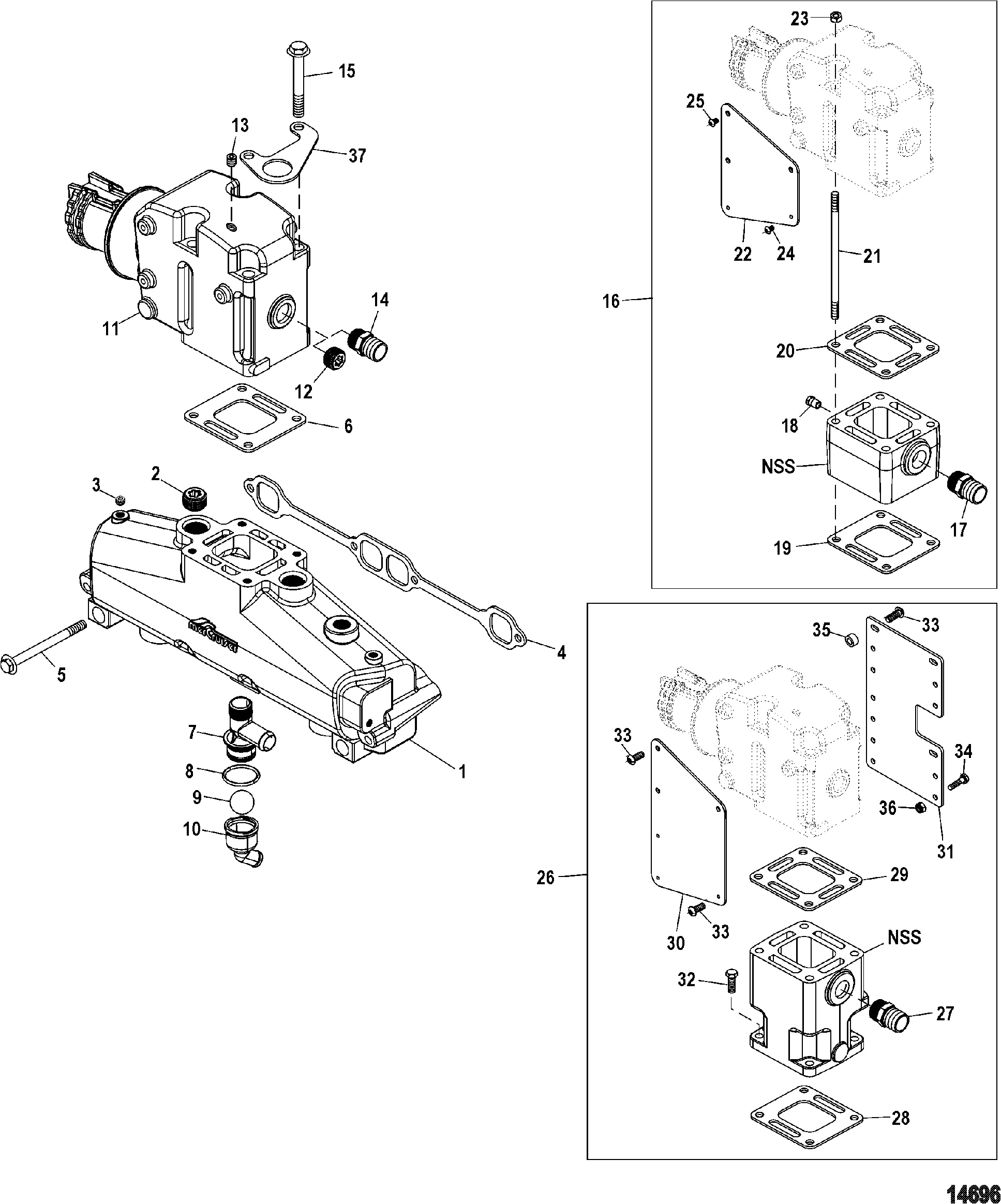 Exhaust Manifold And Elbow
