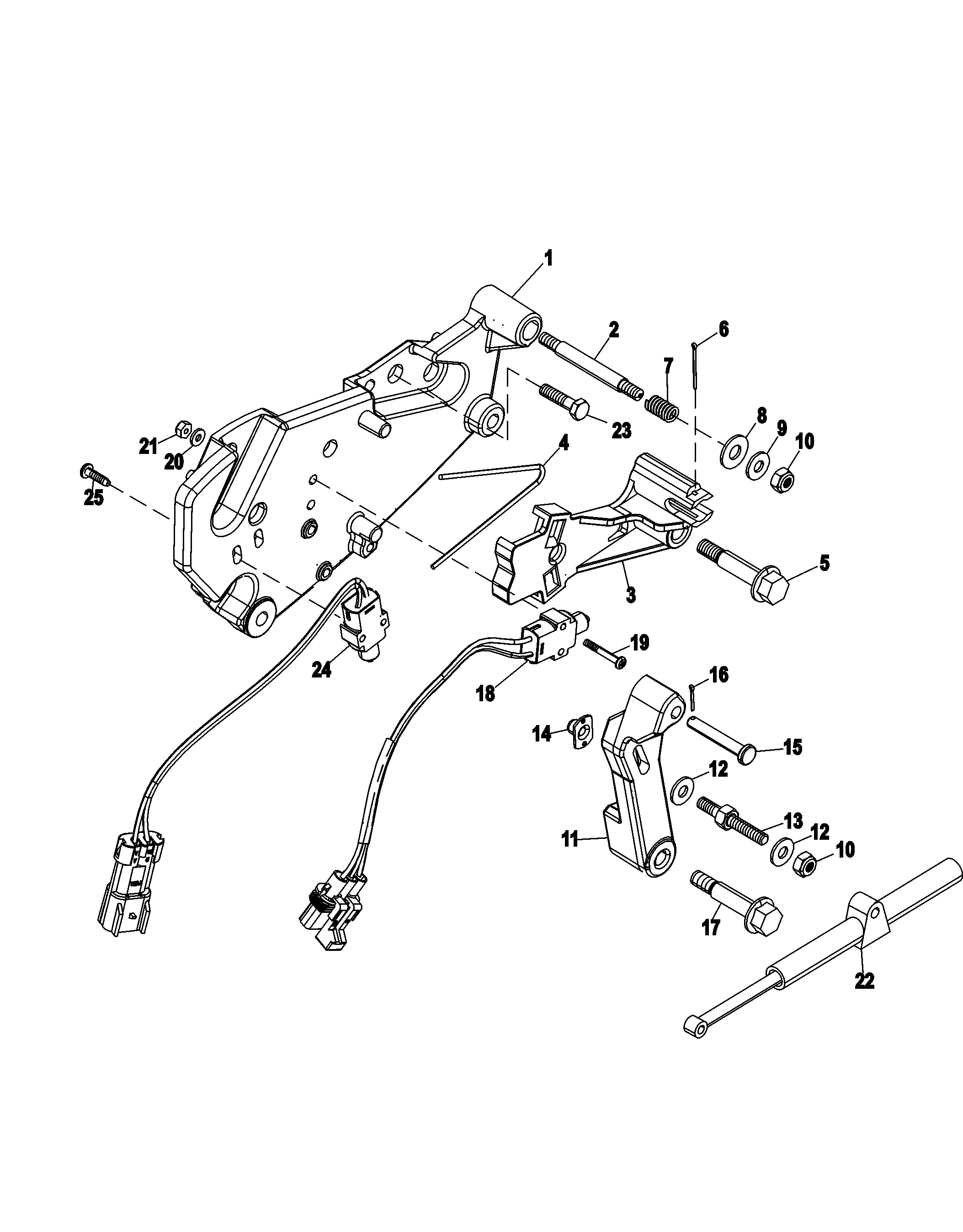 Shift Bracket(ALPHA)(SN-0M659999 and Below)