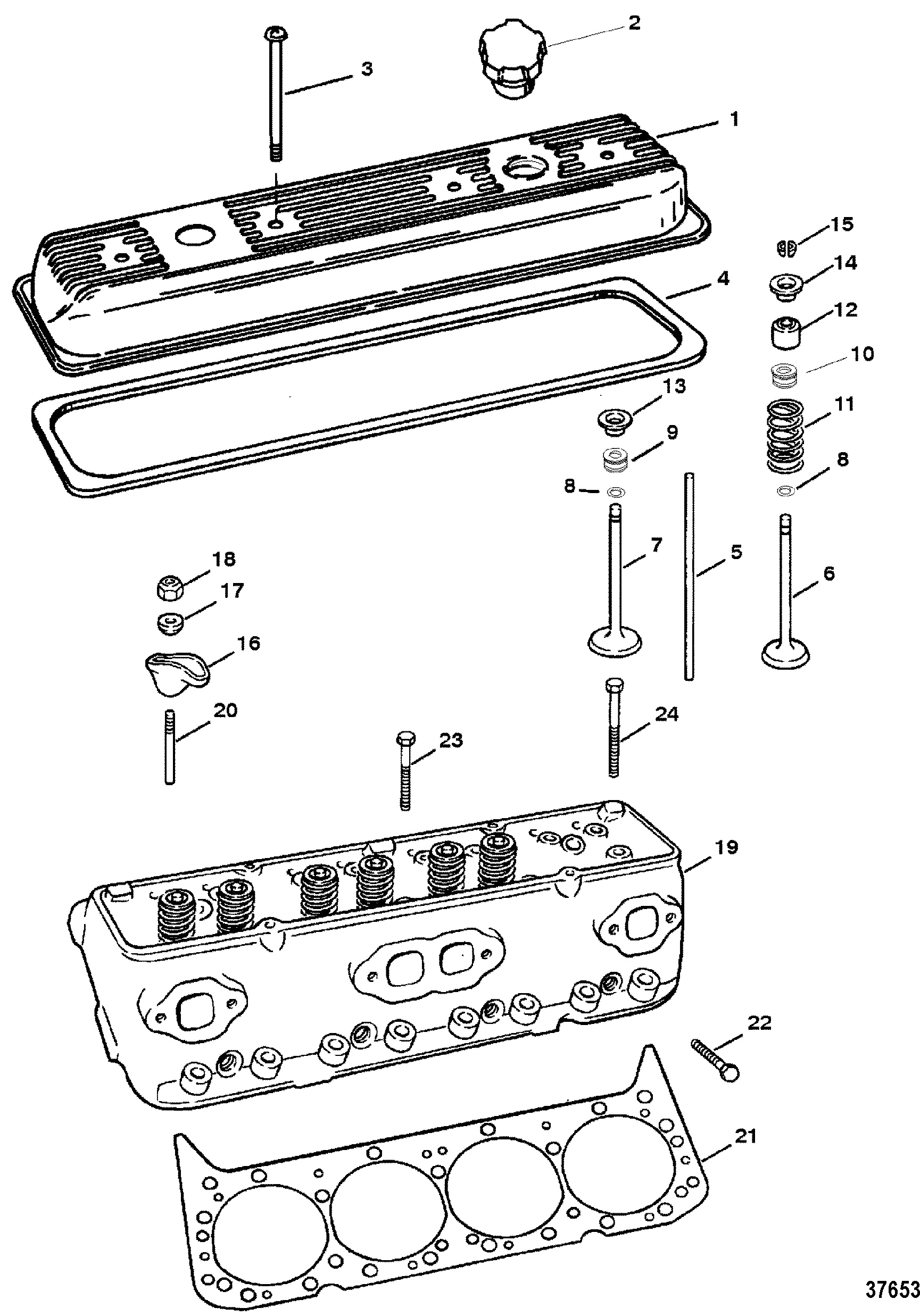 CYLINDER HEAD AND ROCKER COVER