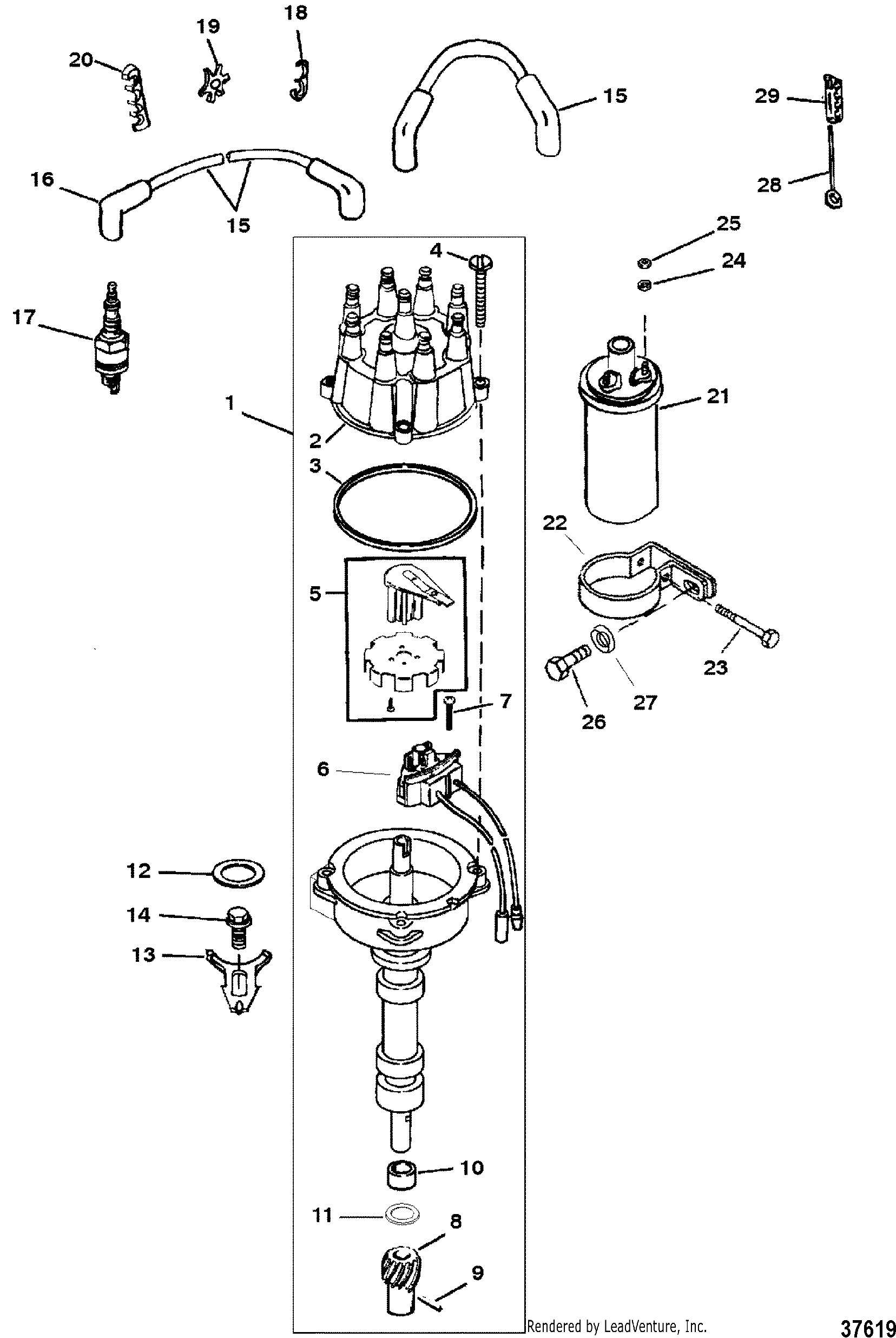 DISTRIBUTOR AND IGNITION COMPONENTS