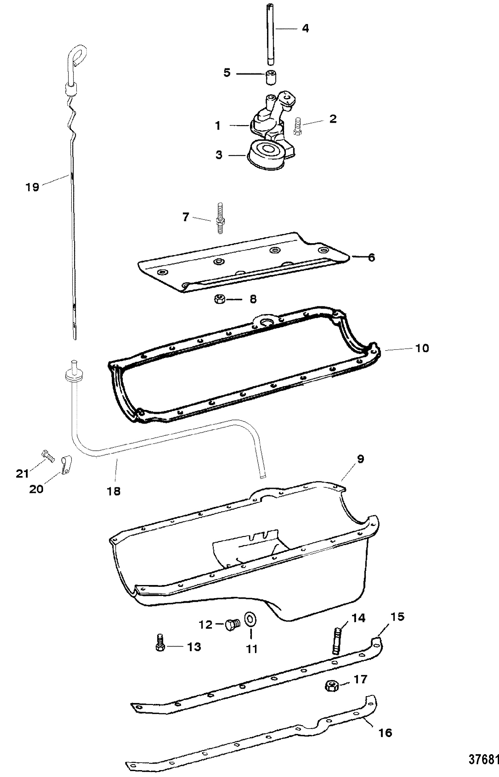 OIL PAN AND OIL PUMP