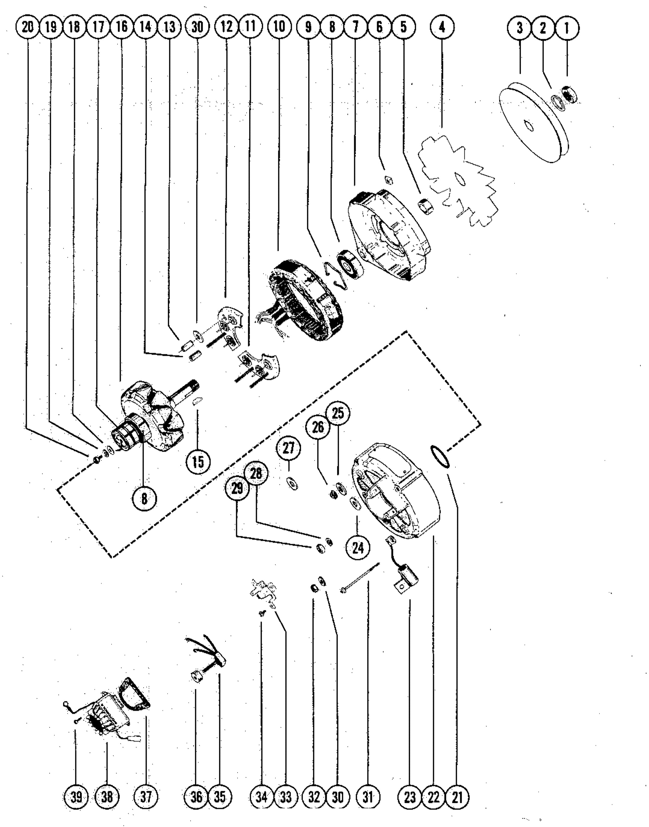 GRUPPO ALTERNATORE COMPLETO (MOTOROLA)