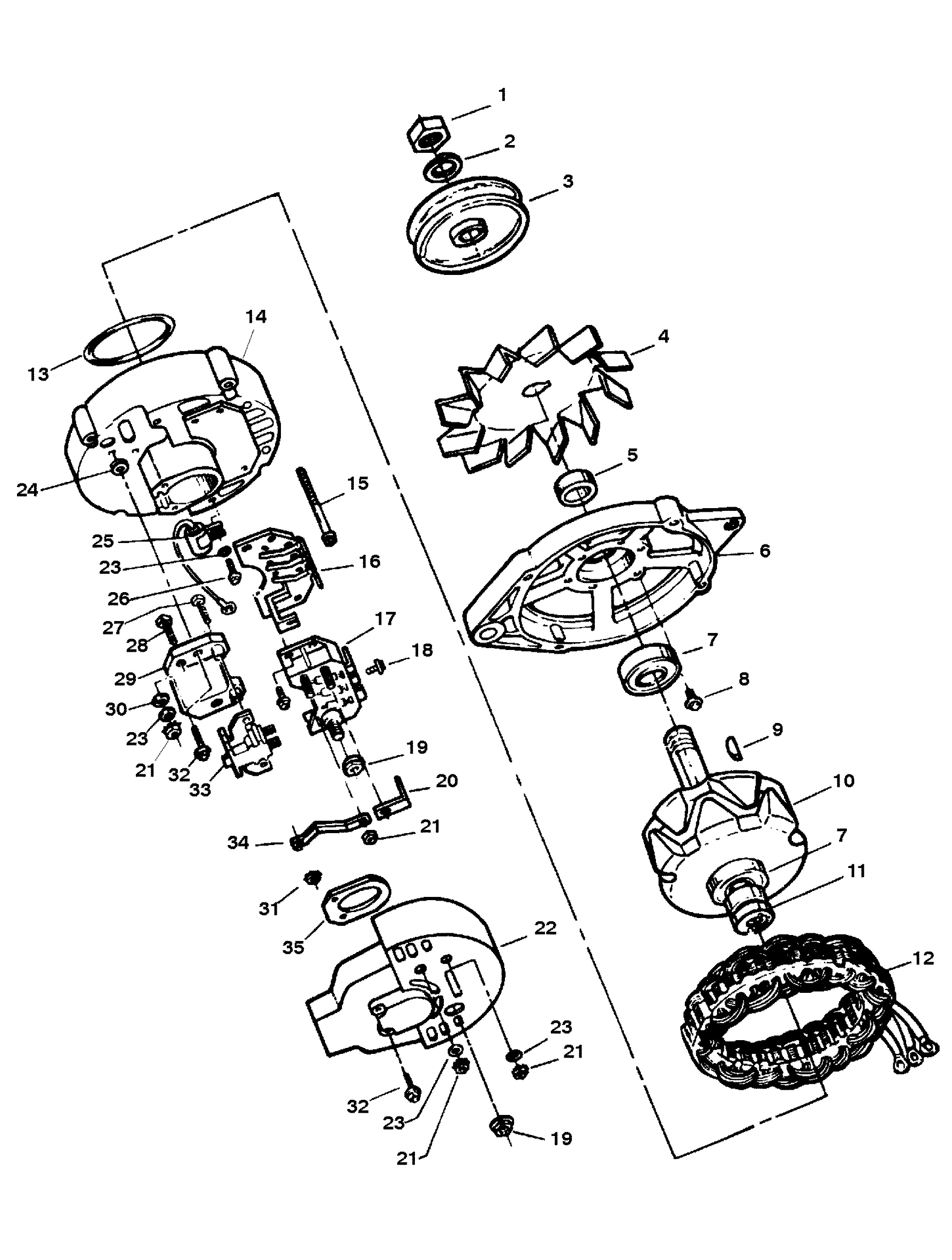 ALTERNATORE (PRESTOLITE #8EM2003KA)