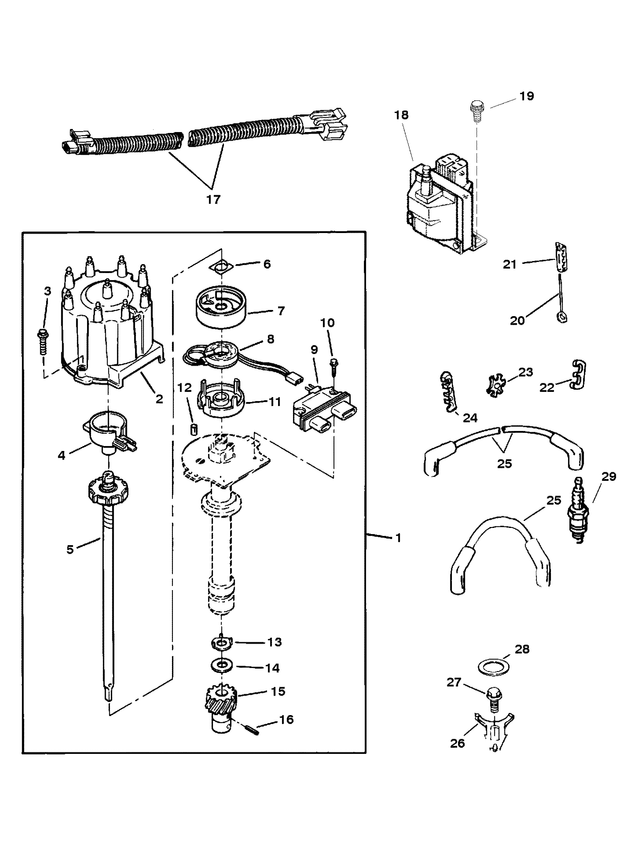 DISTRIBUTOR AND IGNITION COMPONENTS