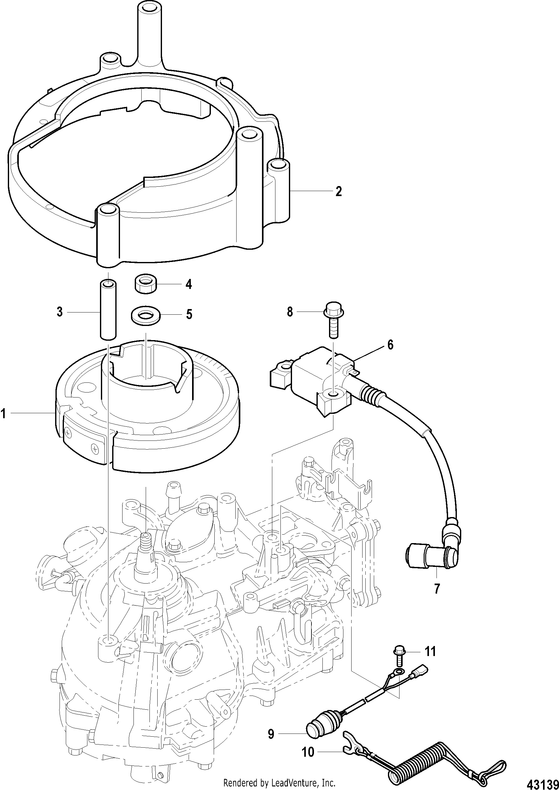 Flywheel Cup, Serial # 0R318096 and Up
