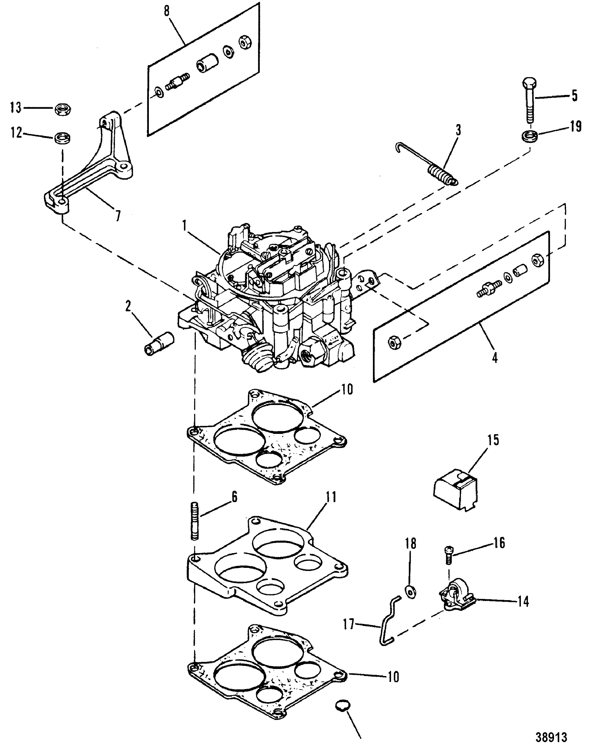CARBURETOR AND LINKAGE