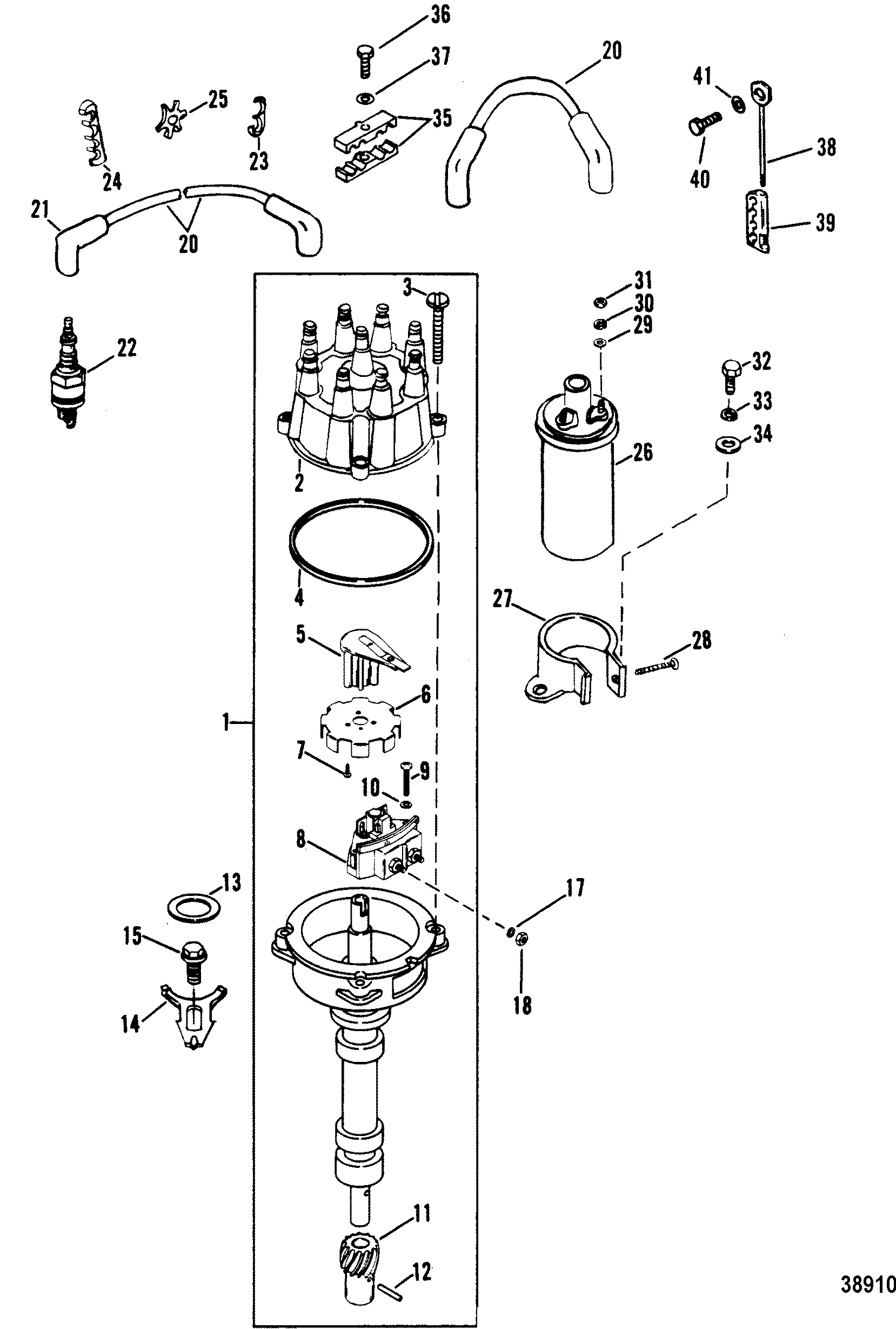 DISTRIBUTOR AND IGNITION COMPONENTS