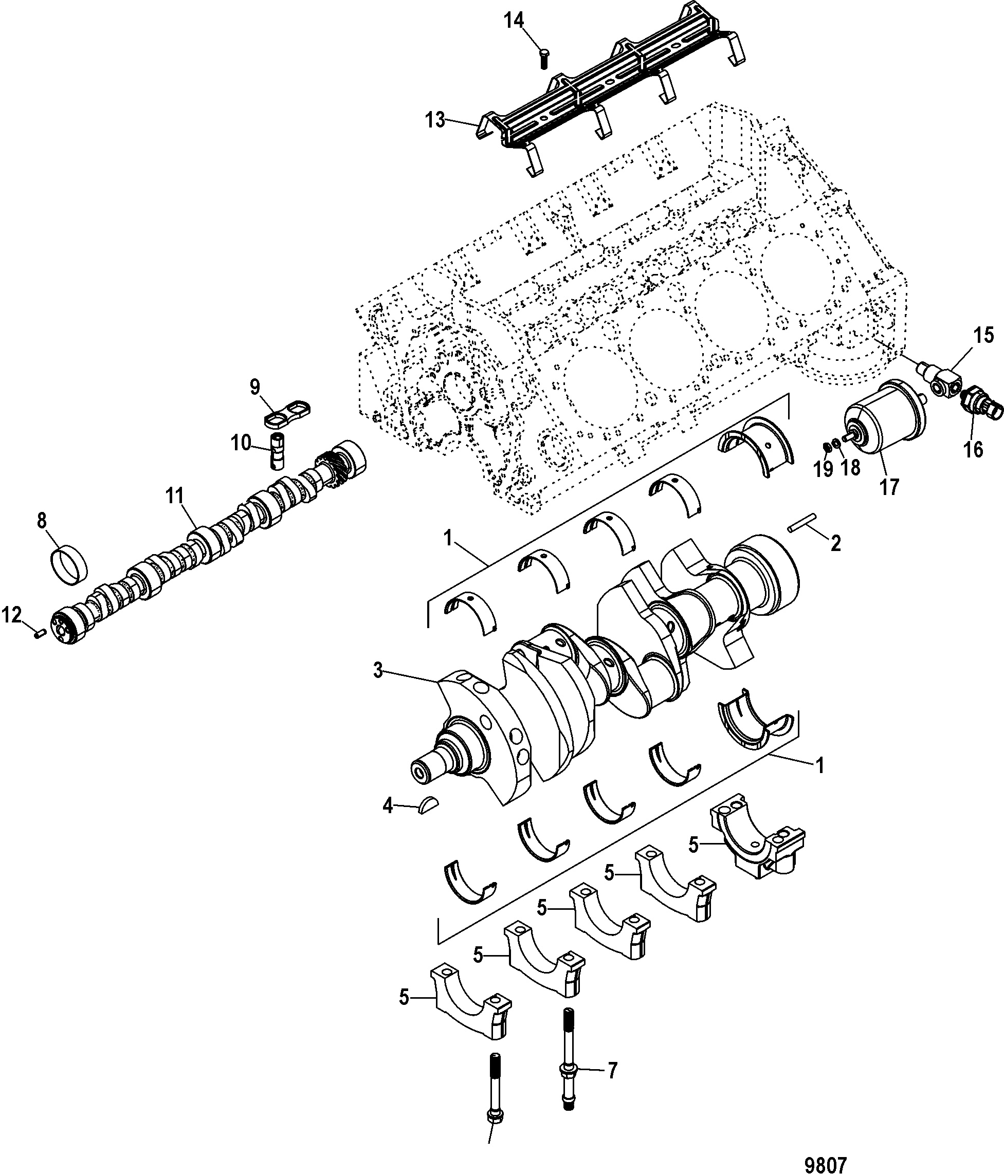 Cylinder Block(Camshaft and Crankshaft)