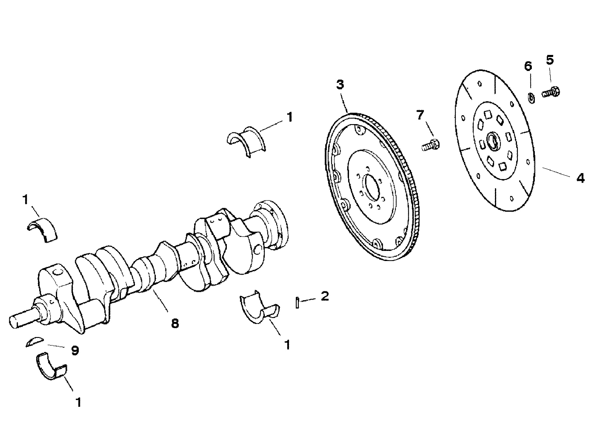 Crankshaft and Flywheel