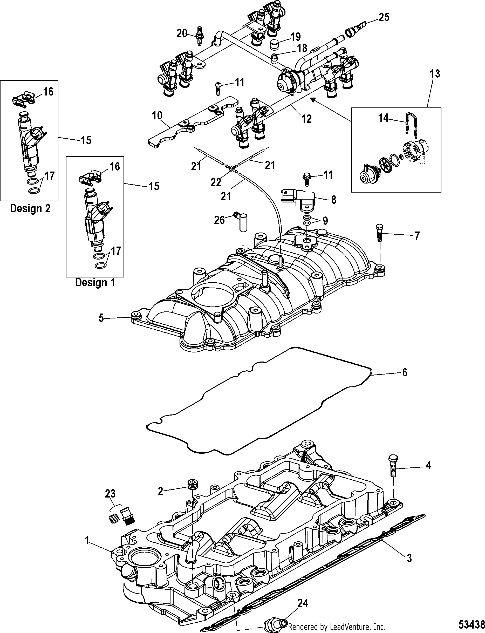 Intake Manifold and Fuel Rail