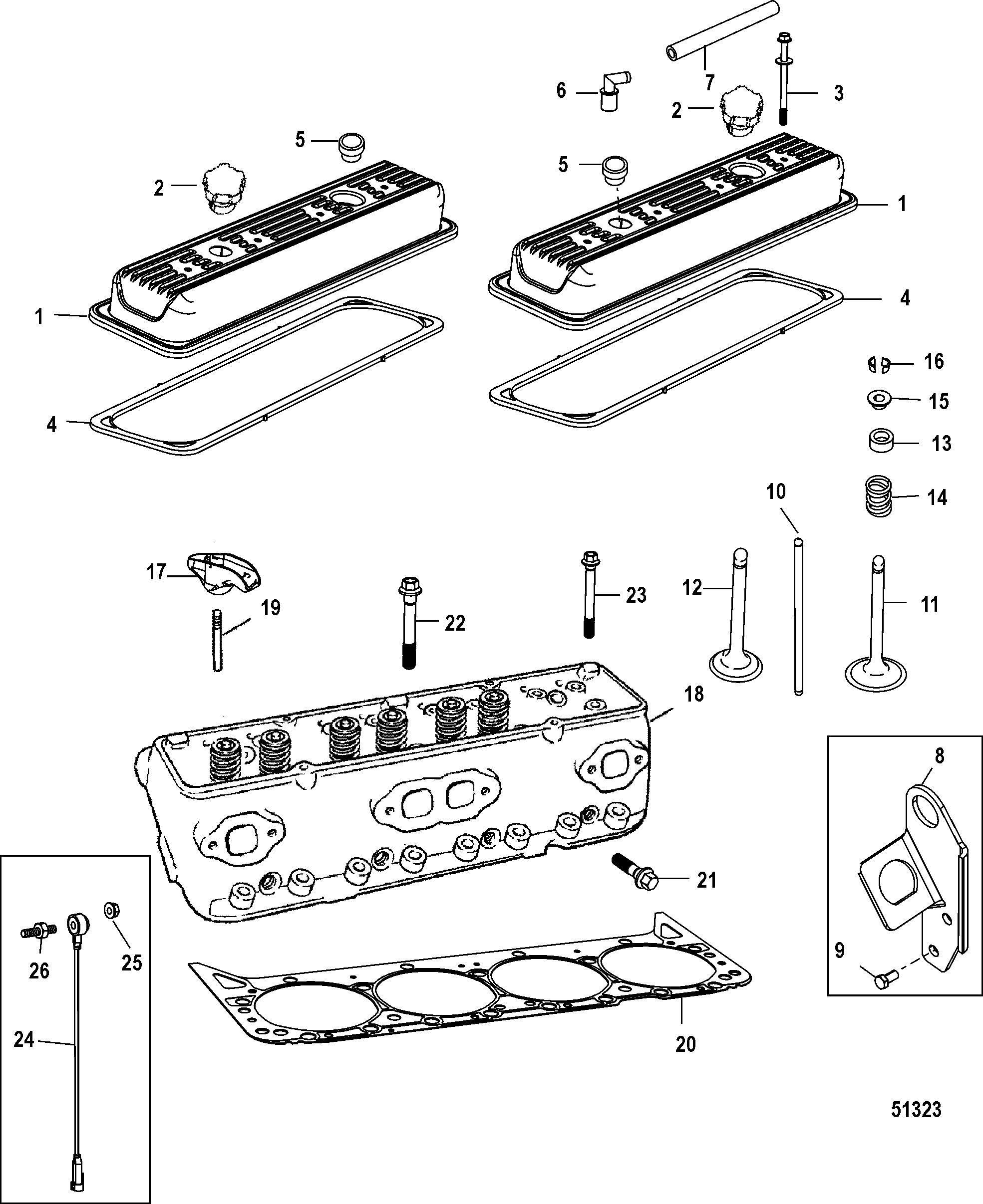 Cylinder Head and Rocker Cover