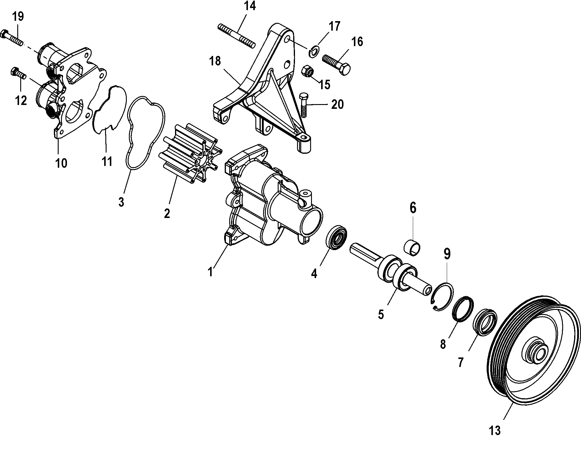 Sea Water Pump Assembly