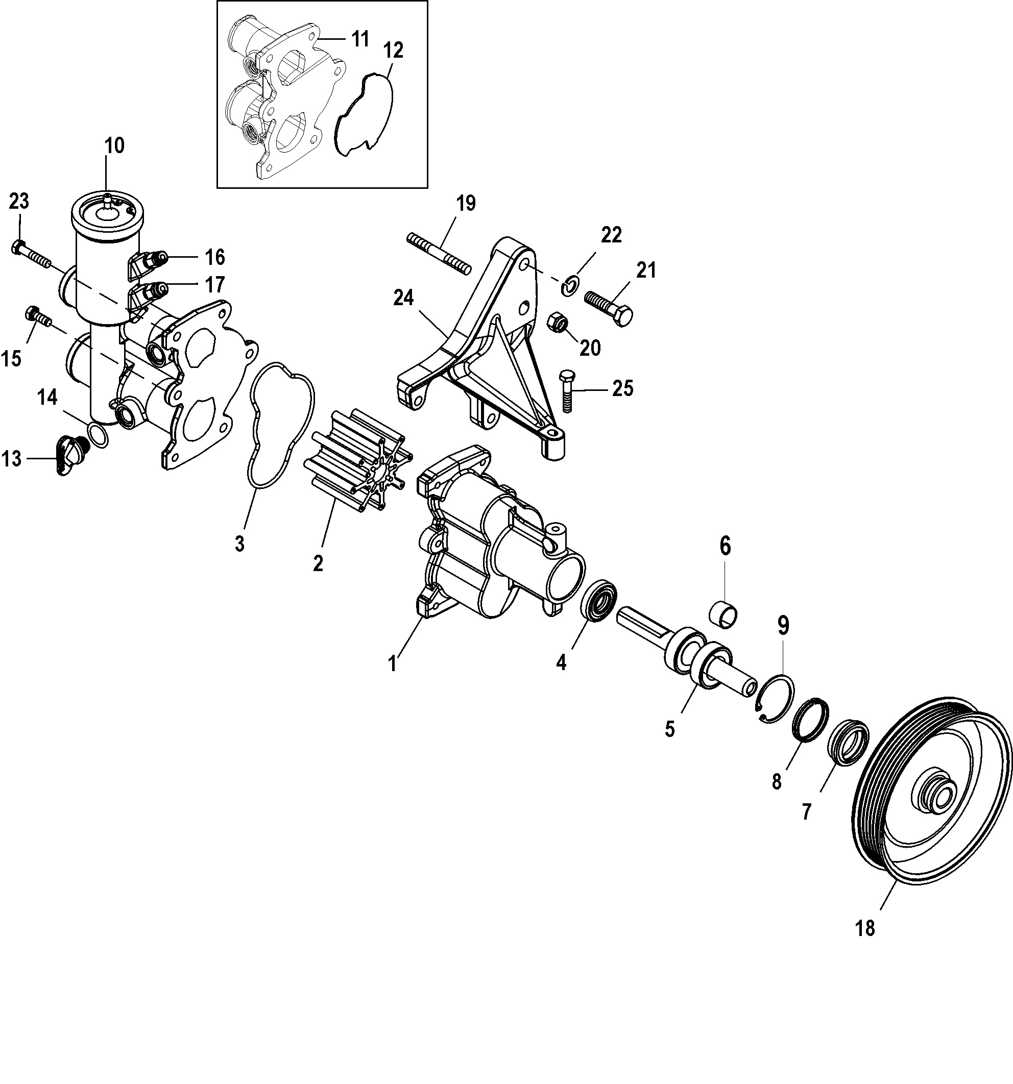 Sea Water Pump Assembly
