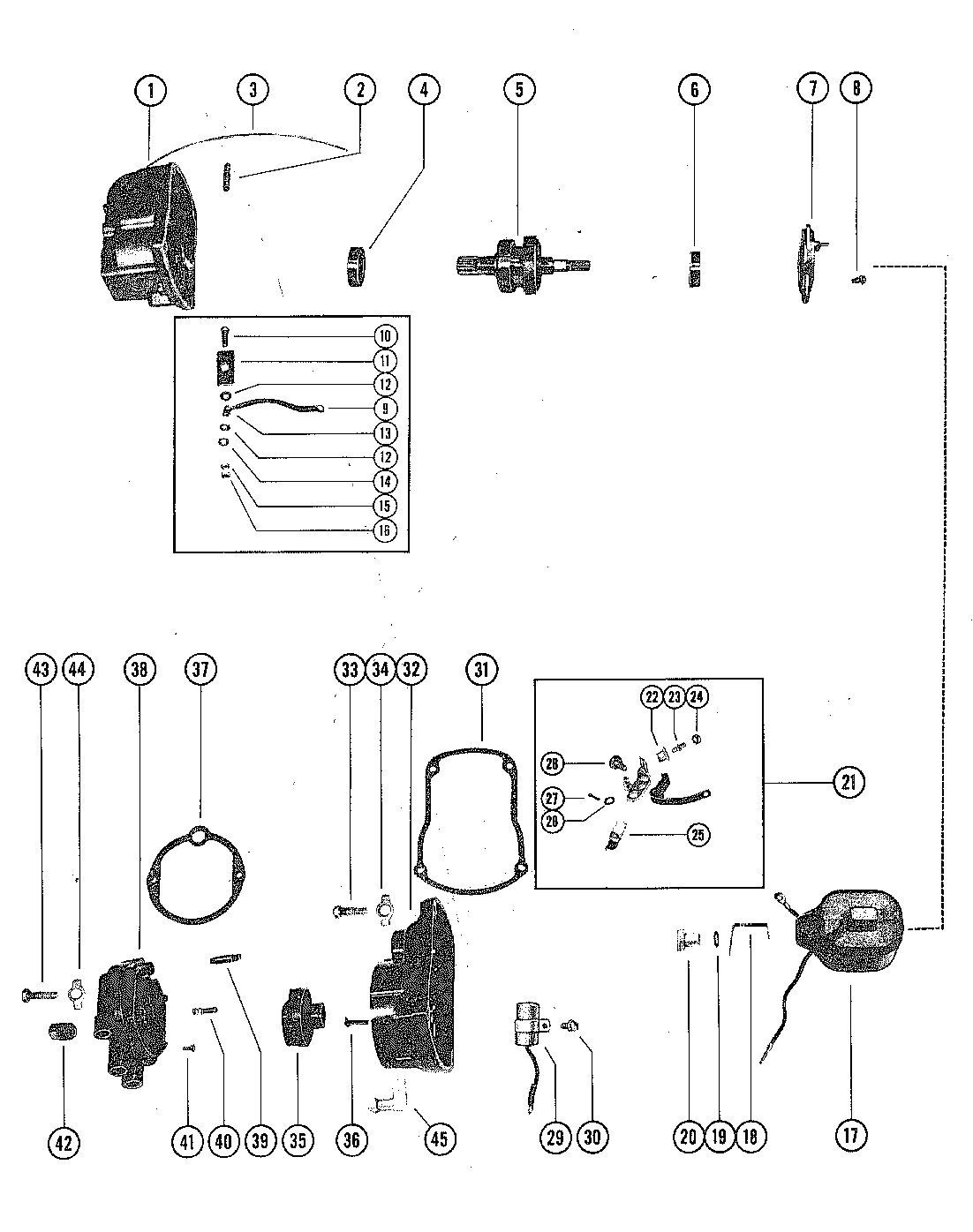 MAGNETO ASSEMBLY (INTERNAL PARTS)